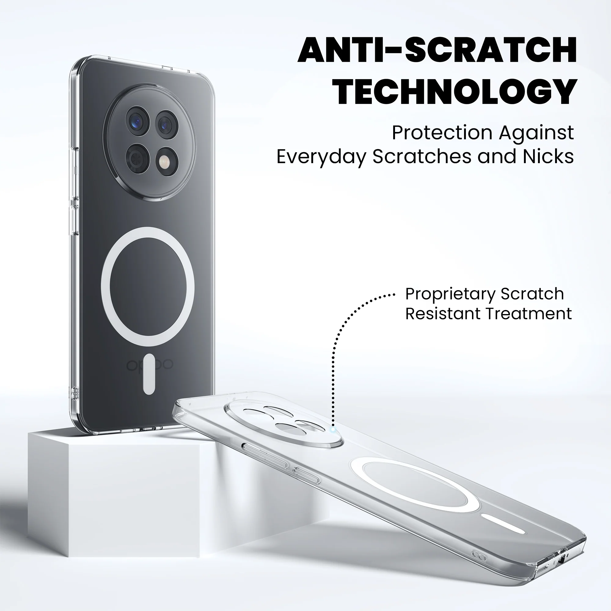 Anti-Yellow Magsafe Clear Case Oppo F Series - Image 25