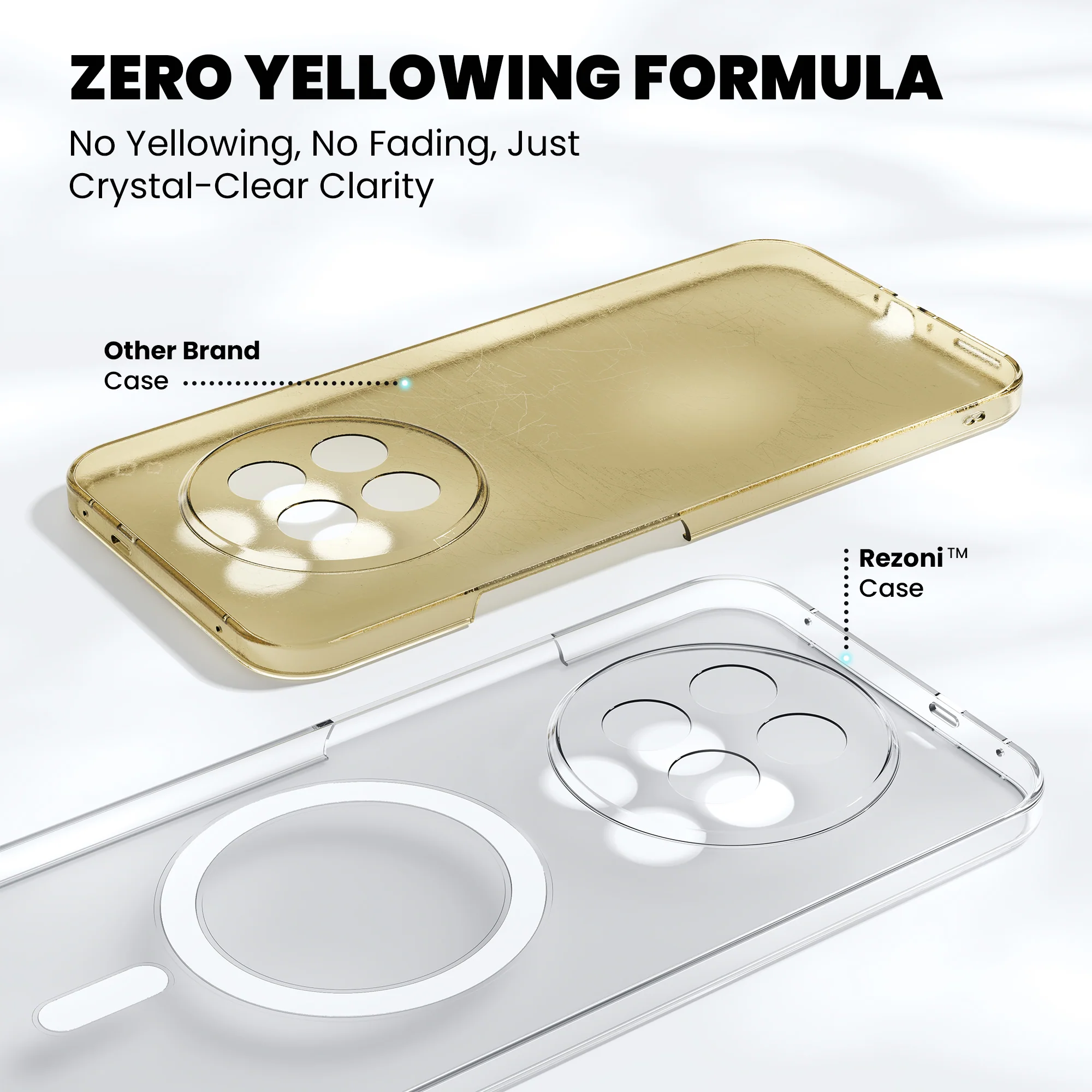 Anti-Yellow Magsafe Clear Case Oppo F Series - Image 58