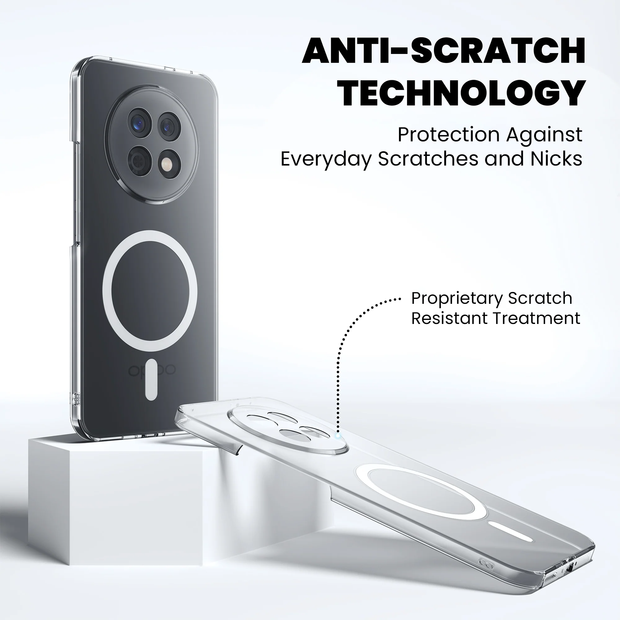 Anti-Yellow Magsafe Clear Case Oppo F Series - Image 61