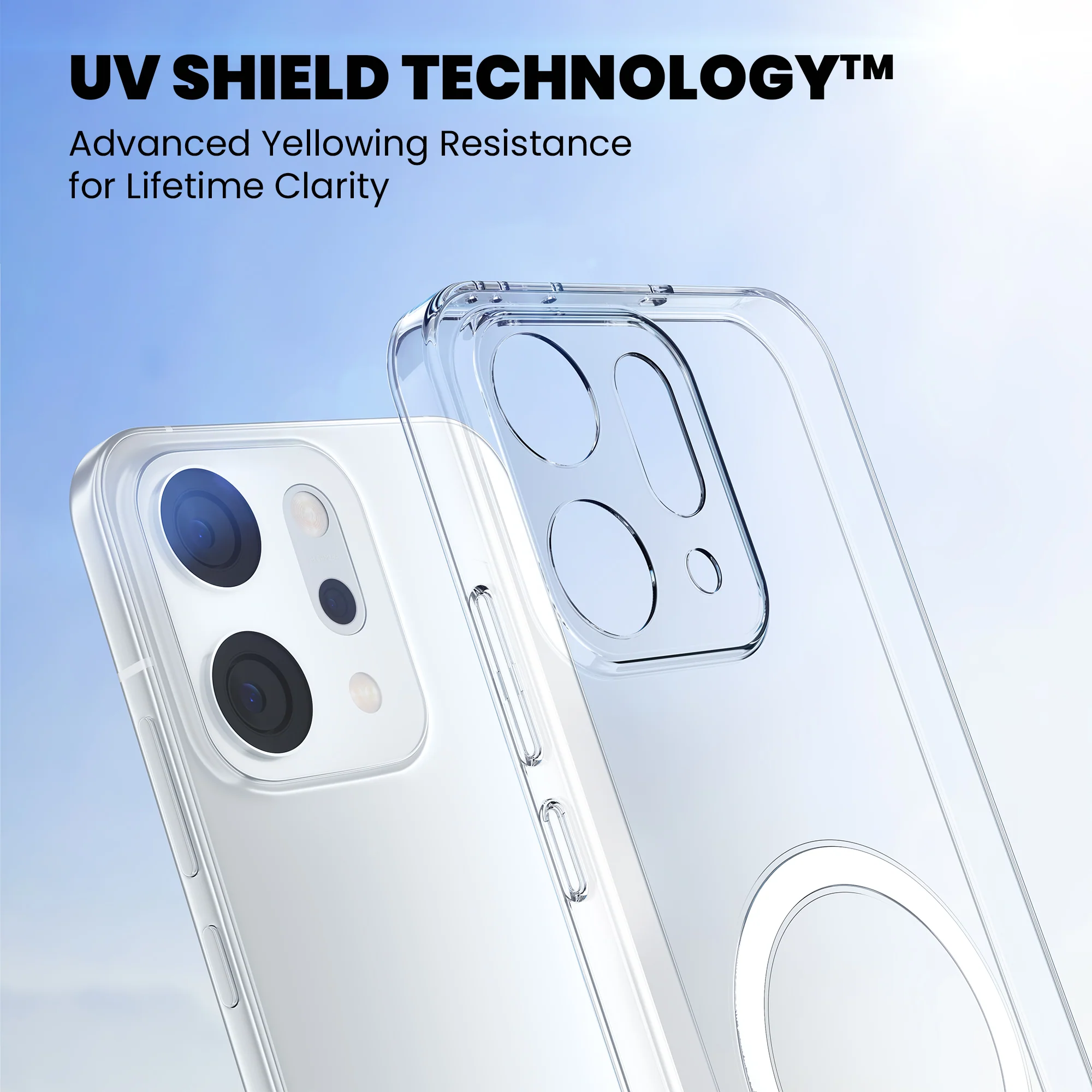 Anti-Yellow Magsafe Clear Case Oppo F Series - Image 66