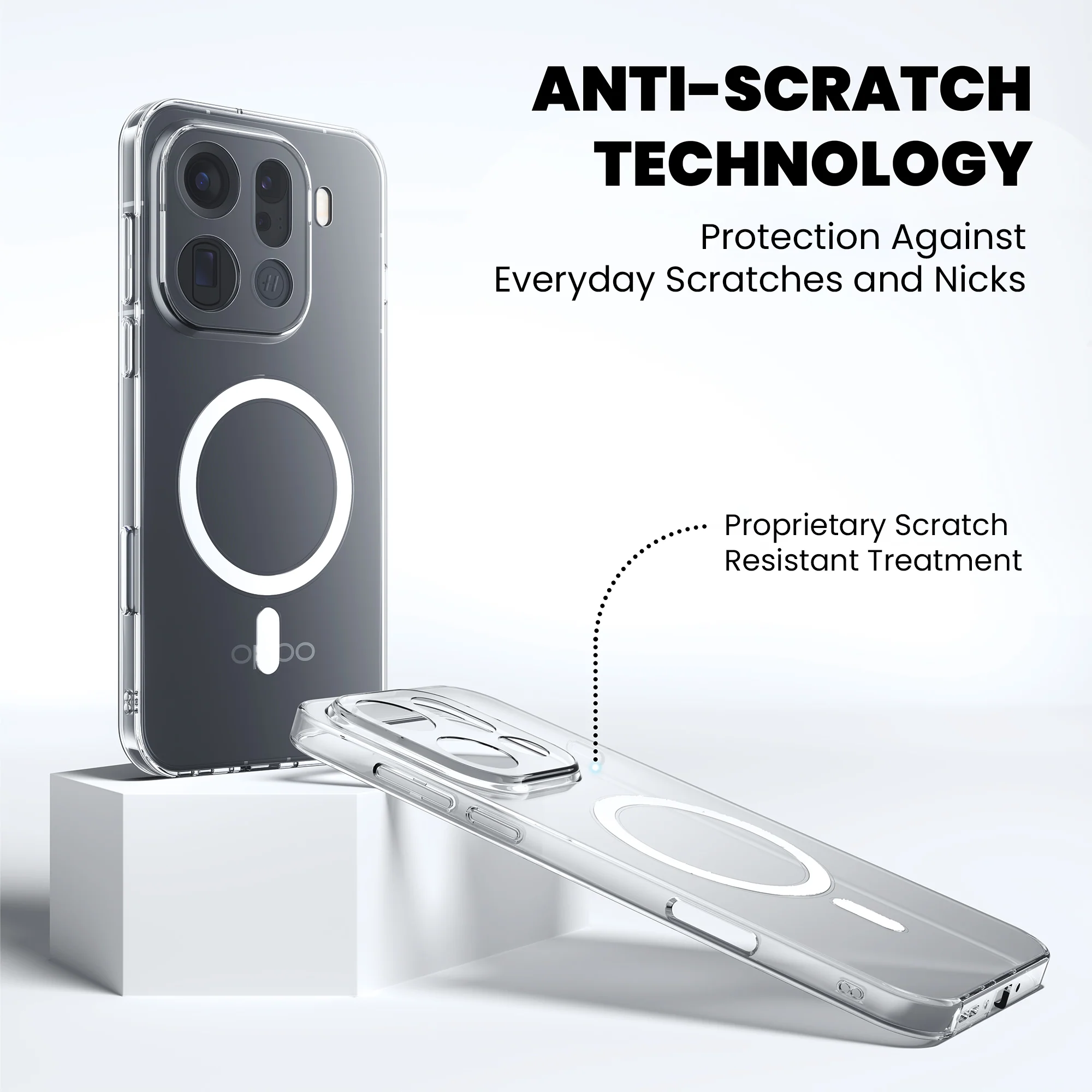 Anti-Yellow Magsafe Clear Case Oppo F Series - Image 7