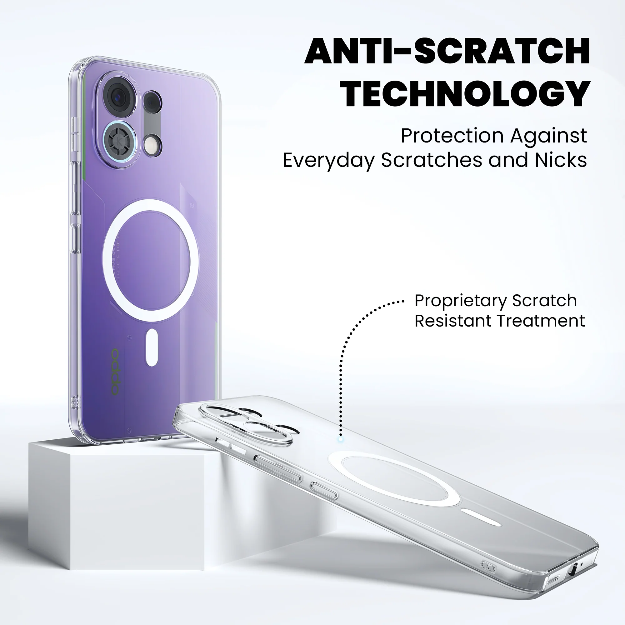 Anti-Yellow Magsafe Clear Case Oppo K Series - Image 16