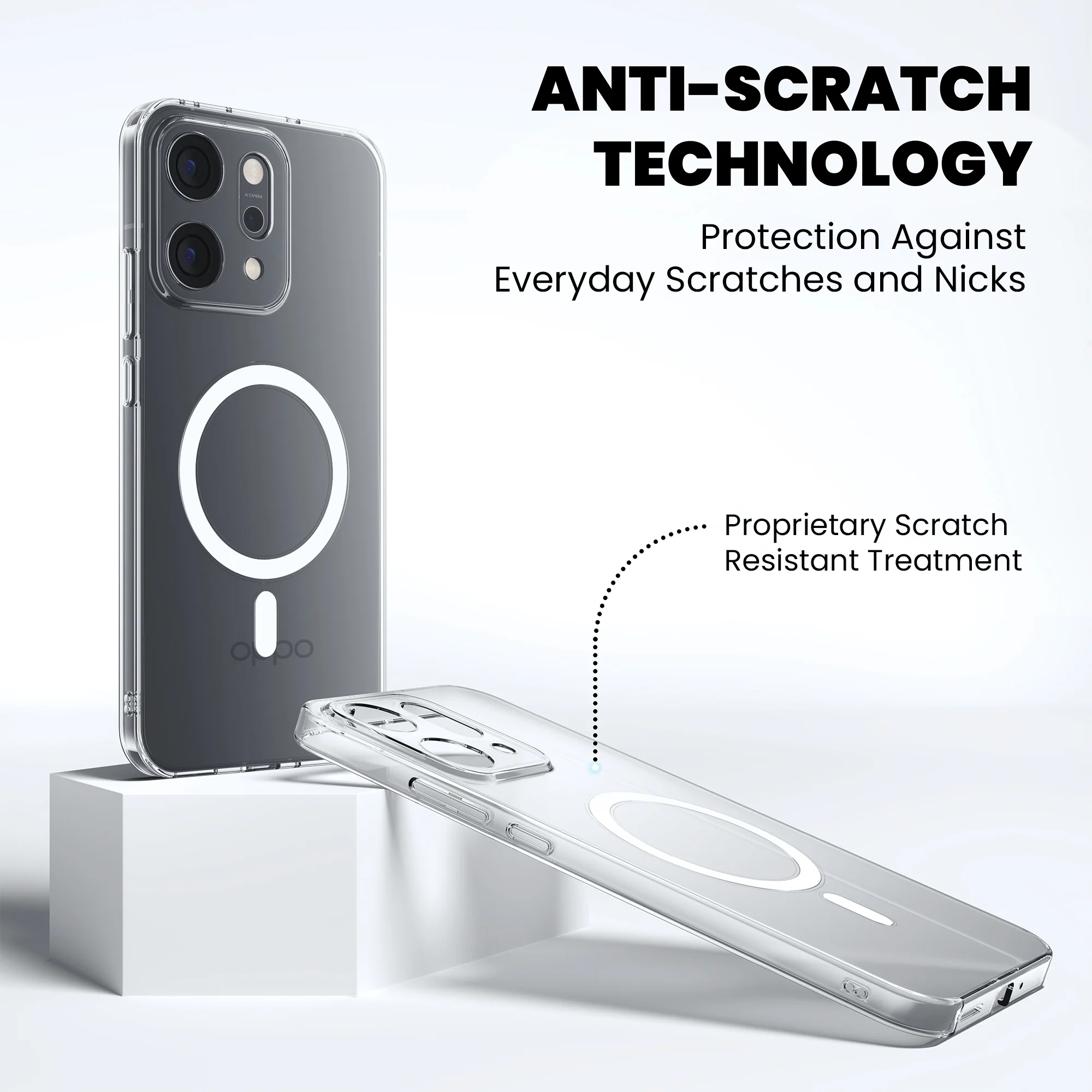 Anti-Yellow Magsafe Clear Case Oppo K Series - Image 70