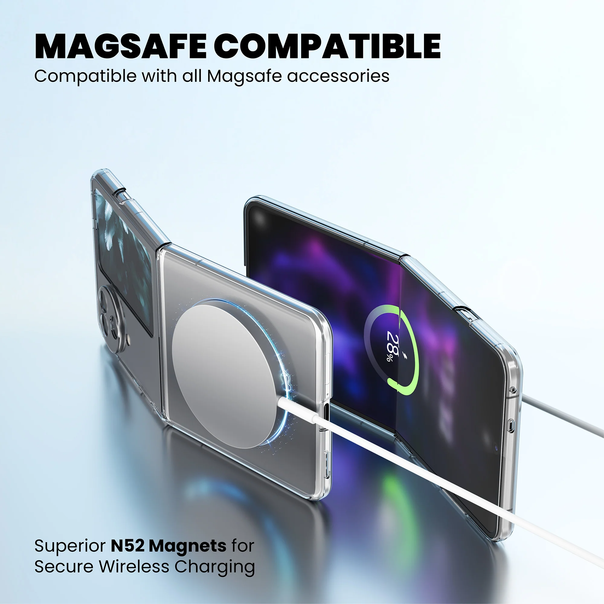 Anti-Yellow Magsafe Clear Case Oppo N Series - Image 8