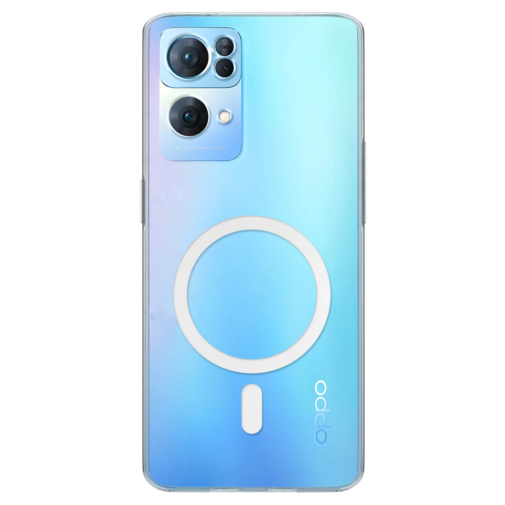 Anti-Yellow Magsafe Clear Case Oppo Reno Series - Image 136