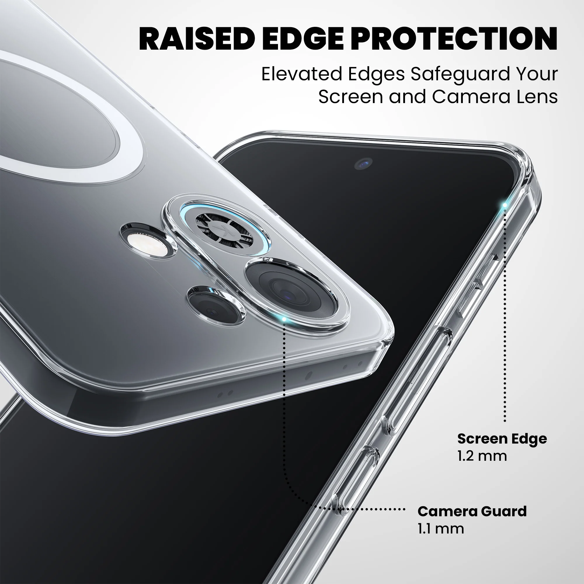 Anti-Yellow Magsafe Clear Case Oppo Reno Series - Image 168