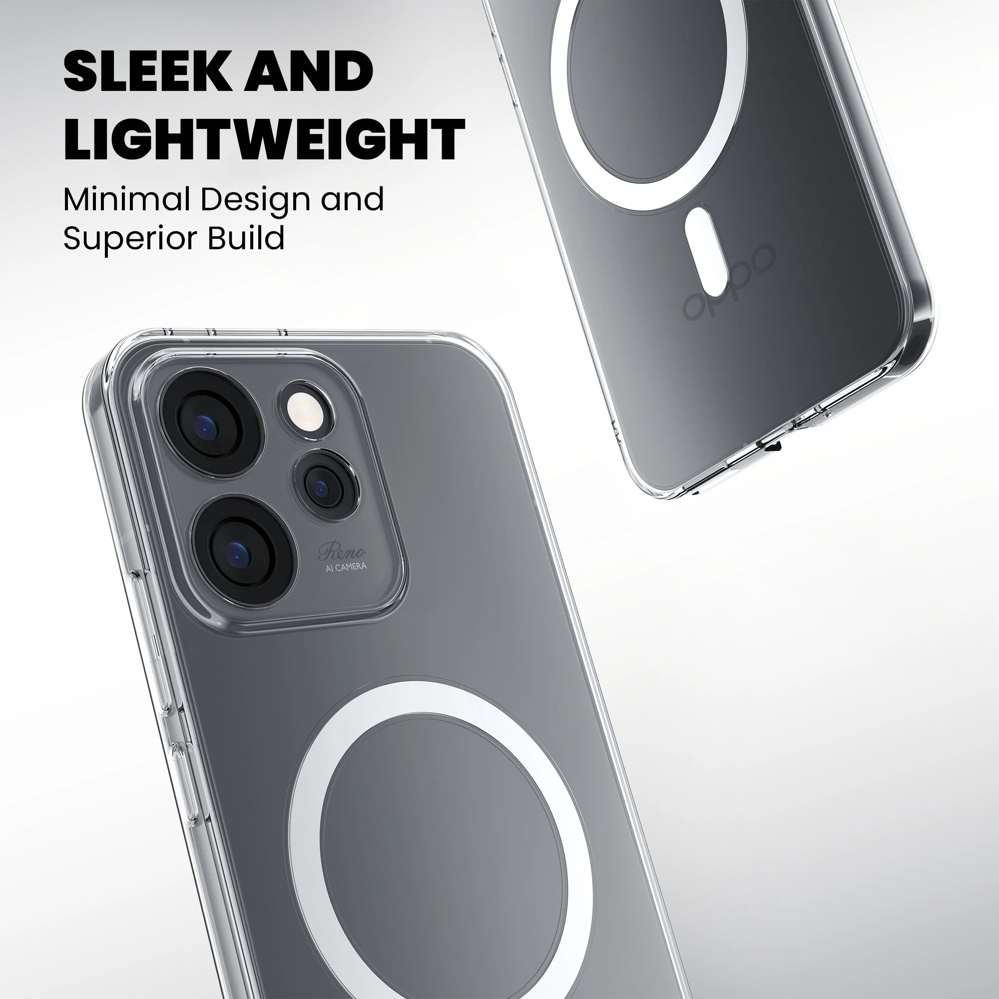 Anti-Yellow Magsafe Clear Case Oppo Reno Series - Image 182