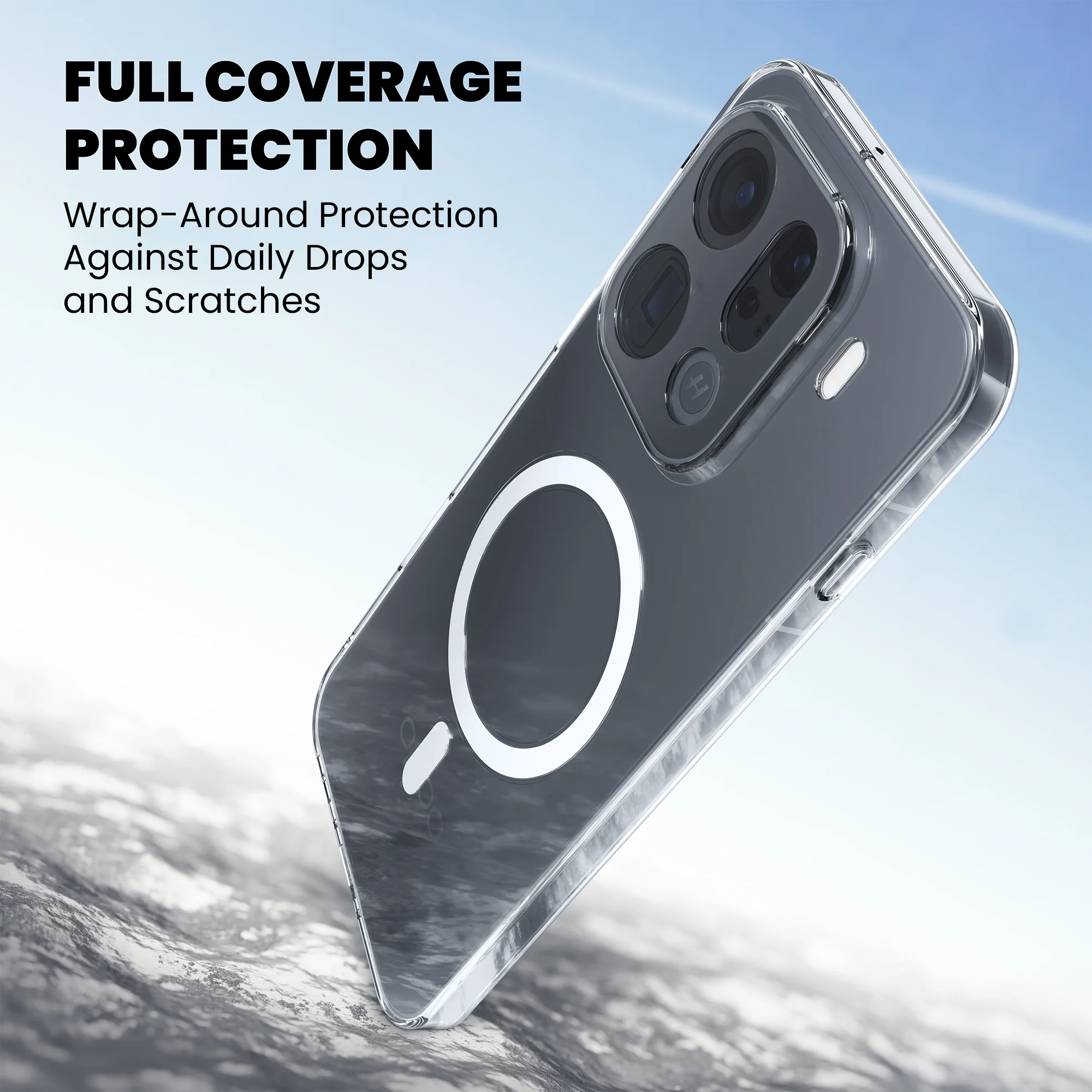 Anti-Yellow Magsafe Clear Case Oppo Reno Series - Image 41