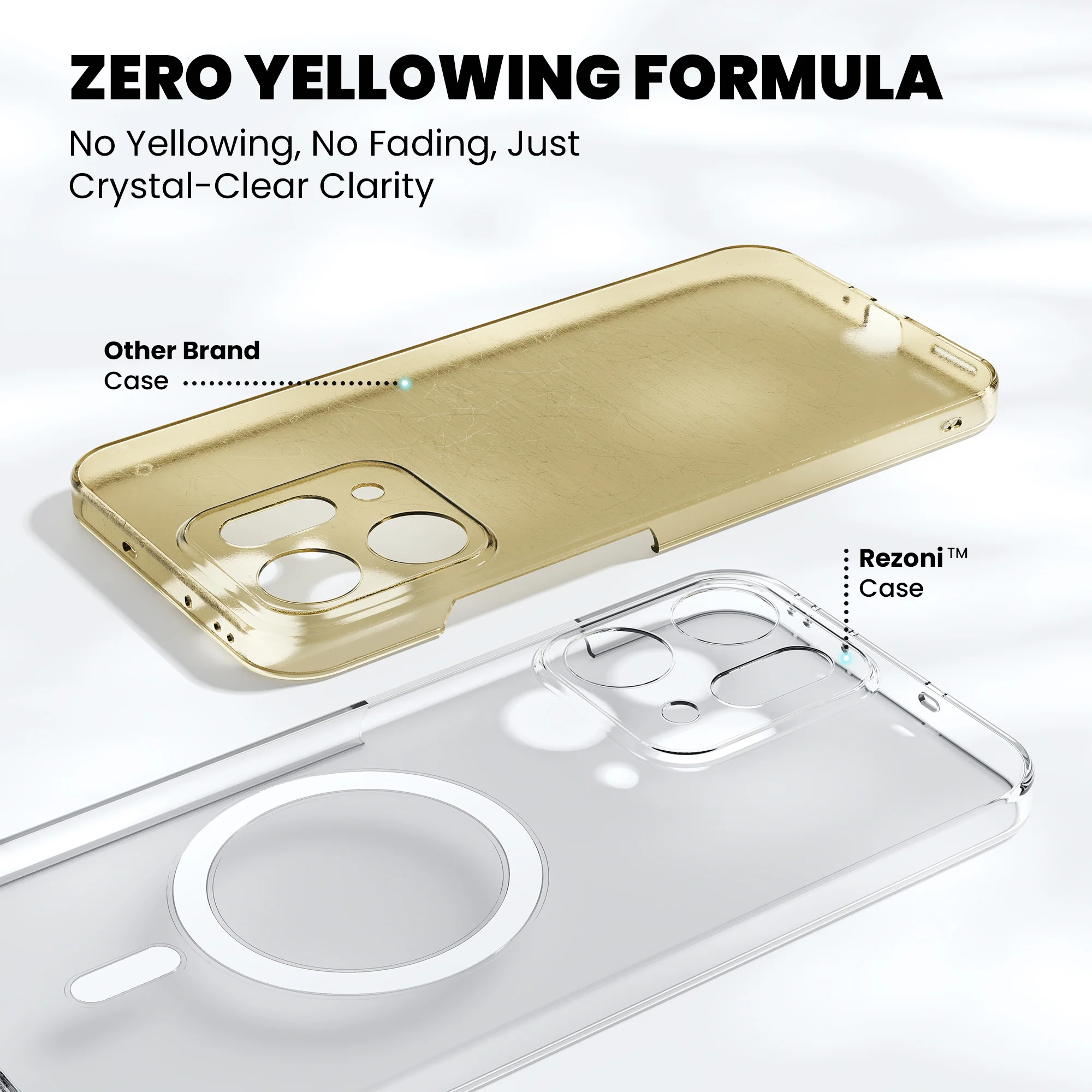 Anti-Yellow Magsafe Clear Case Oppo Reno Series - Image 67
