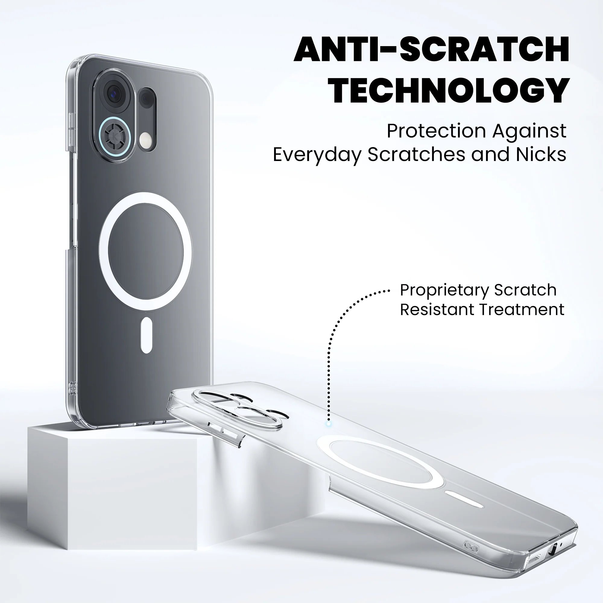 Anti-Yellow Magsafe Clear Case Oppo Reno Series - Image 79