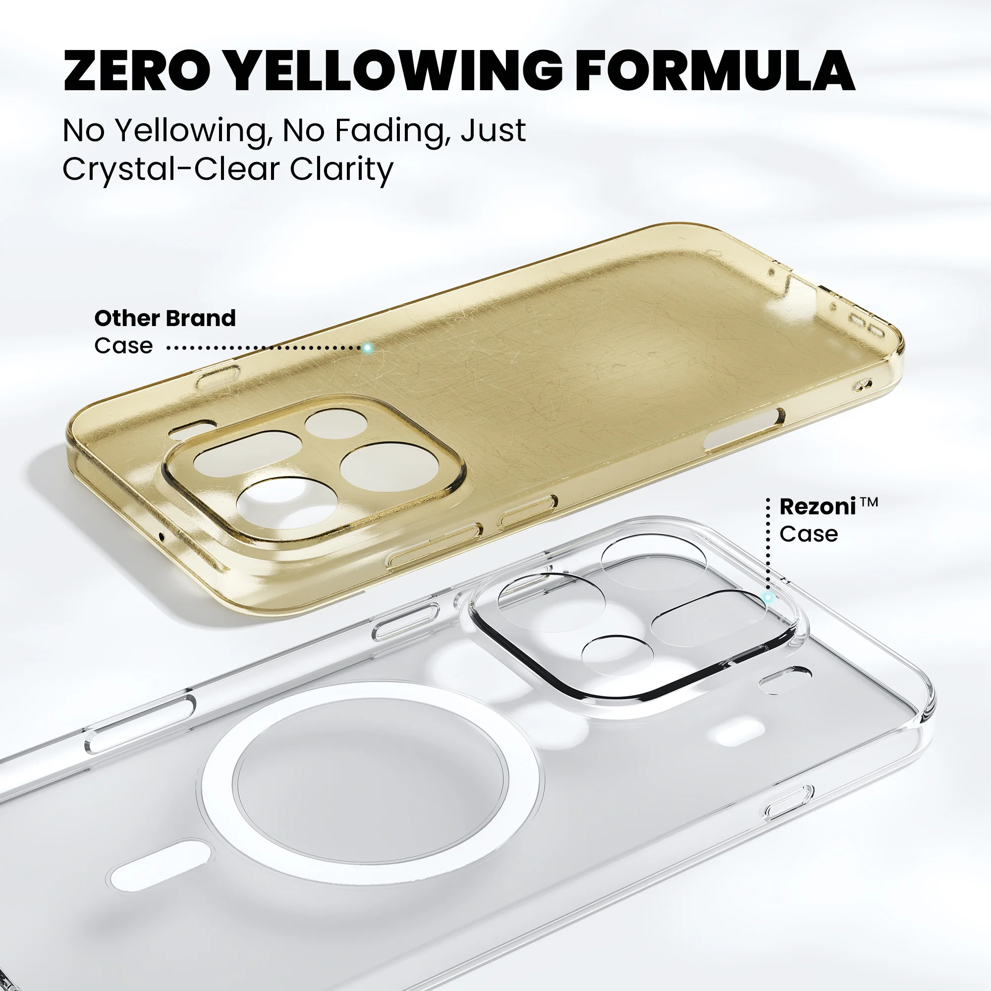 Anti-Yellow Magsafe Clear Case Oppo X Series - Image 4
