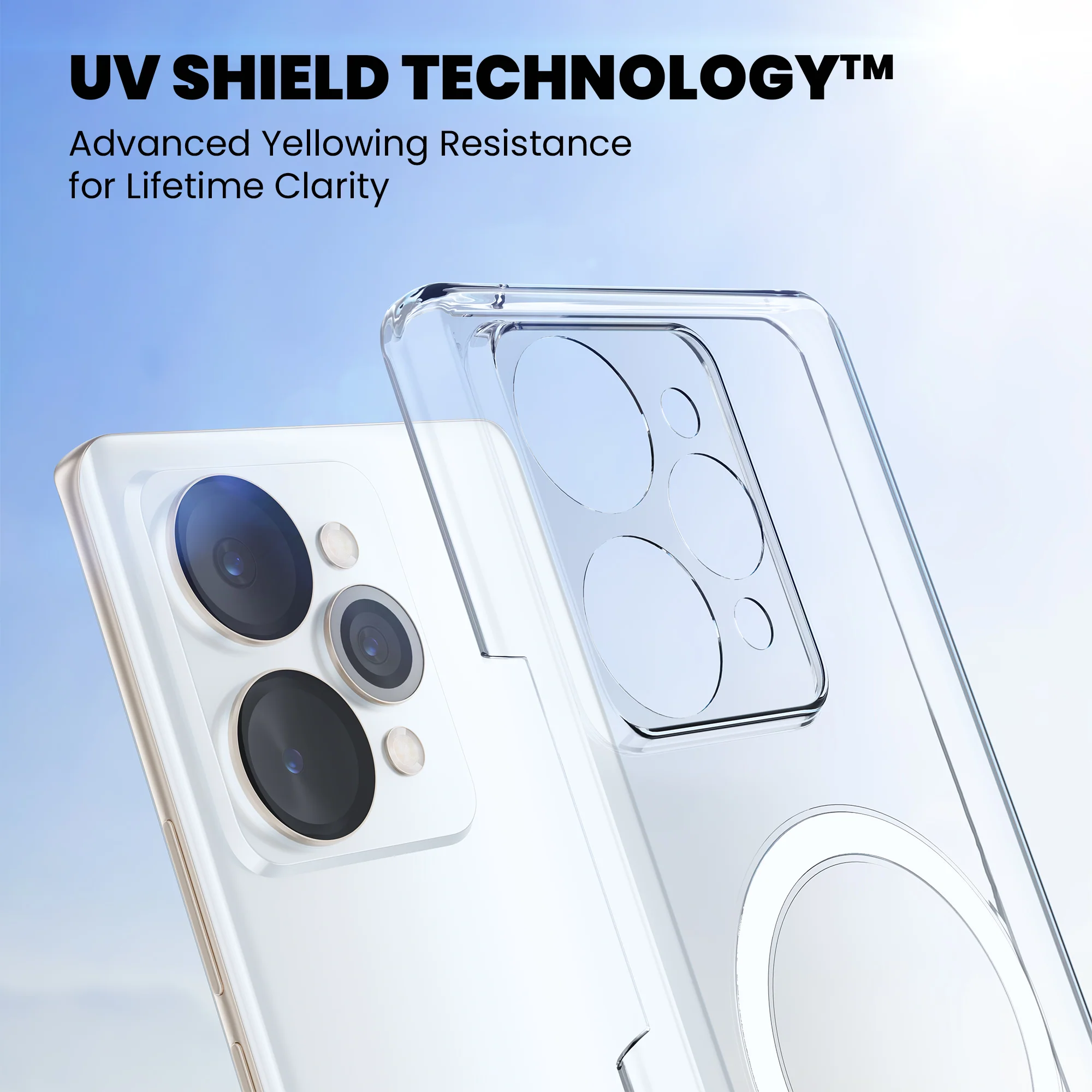 Anti-Yellow Magsafe Clear Case - Realme 10 Pro Plus 5G - Image 3