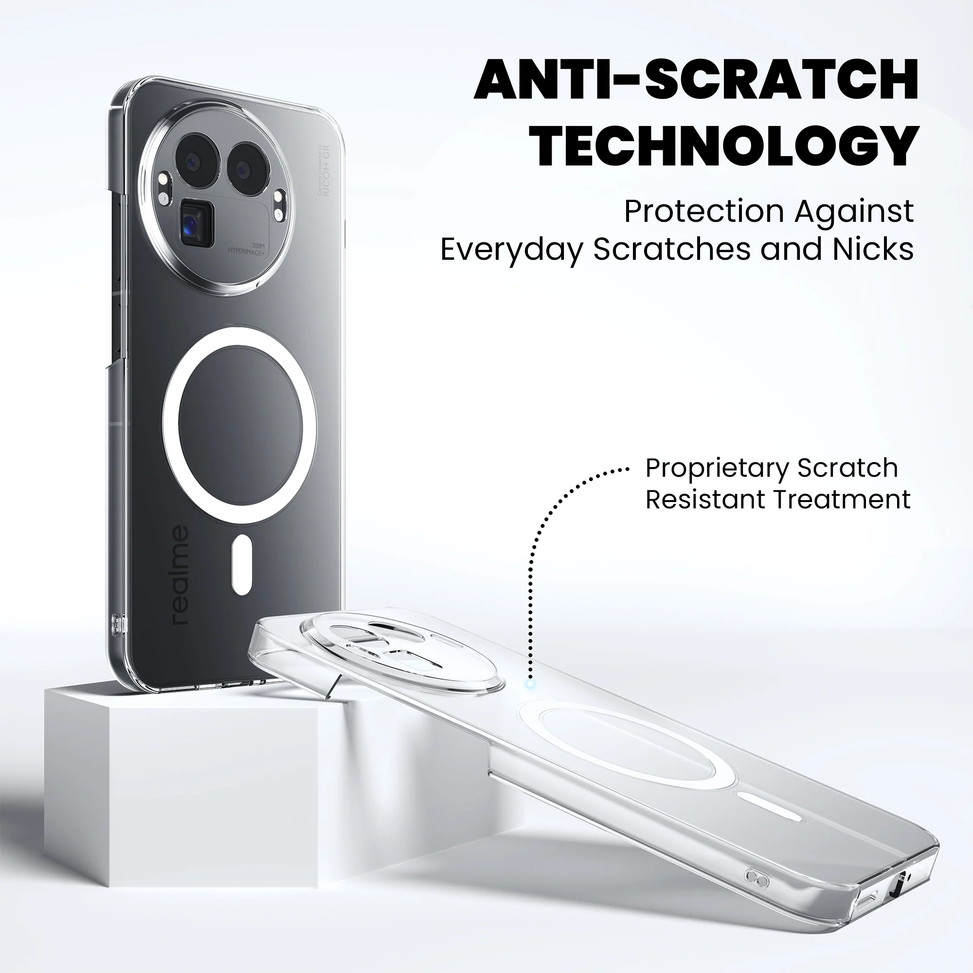 Anti-Yellow Magsafe Clear Case - Realme 12 Plus 5G - Image 7