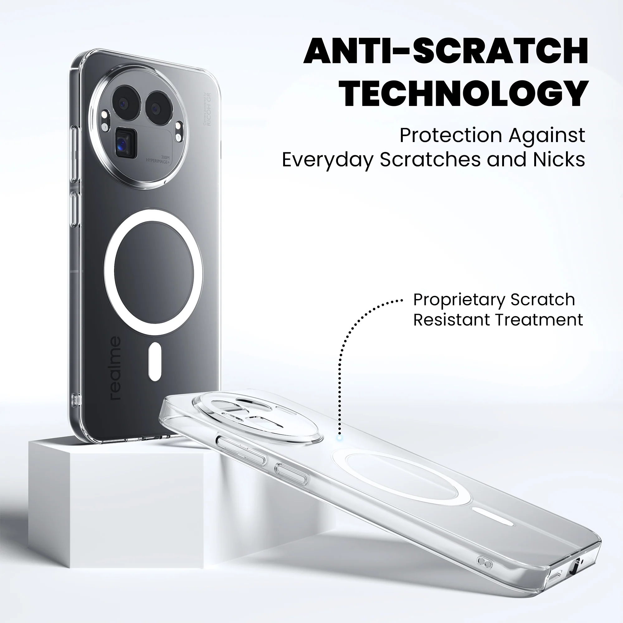 Anti-Yellow Magsafe Clear Case - Realme 13 Plus 5G - Image 7