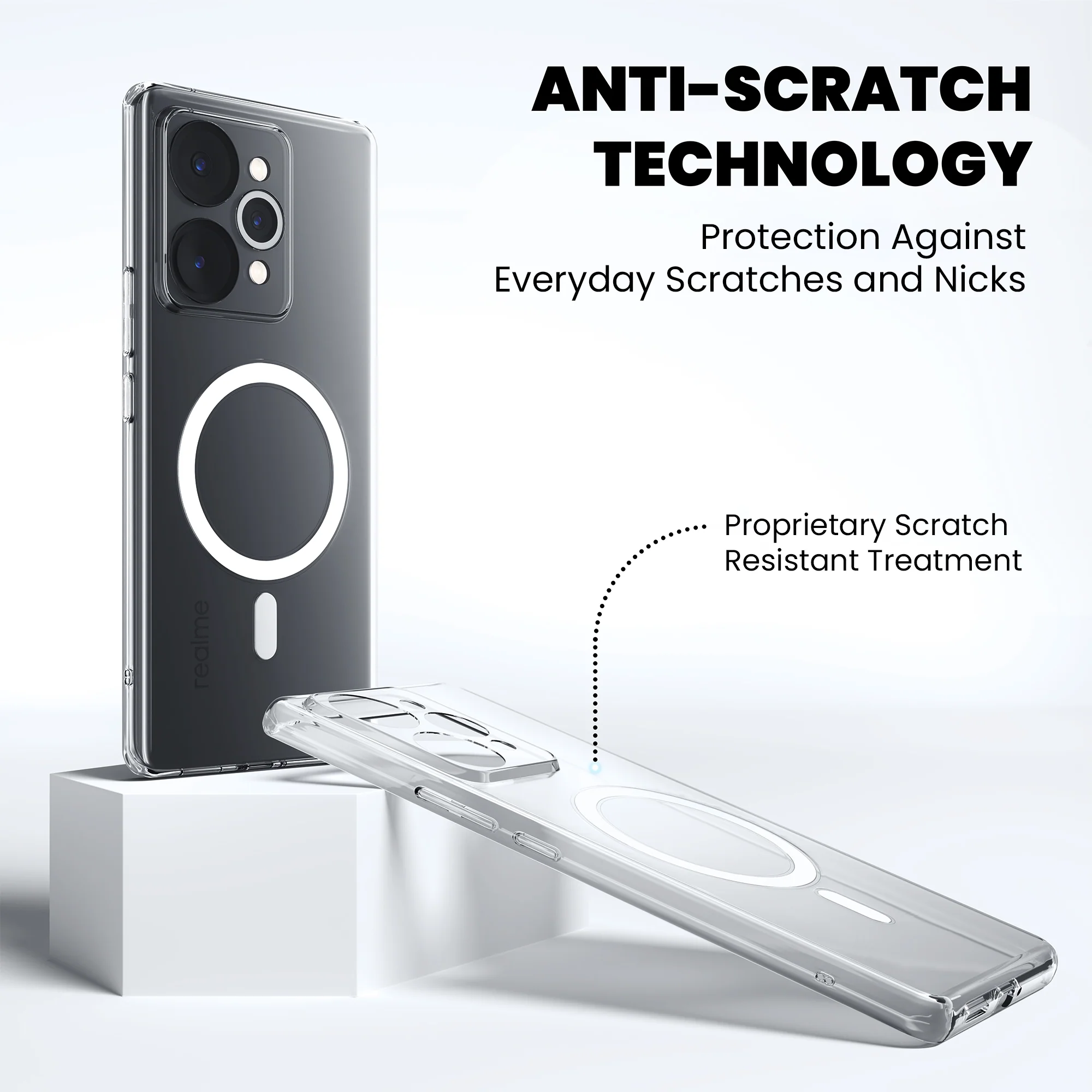 Anti-Yellow Magsafe Clear Case - Realme 7 Pro - Image 7
