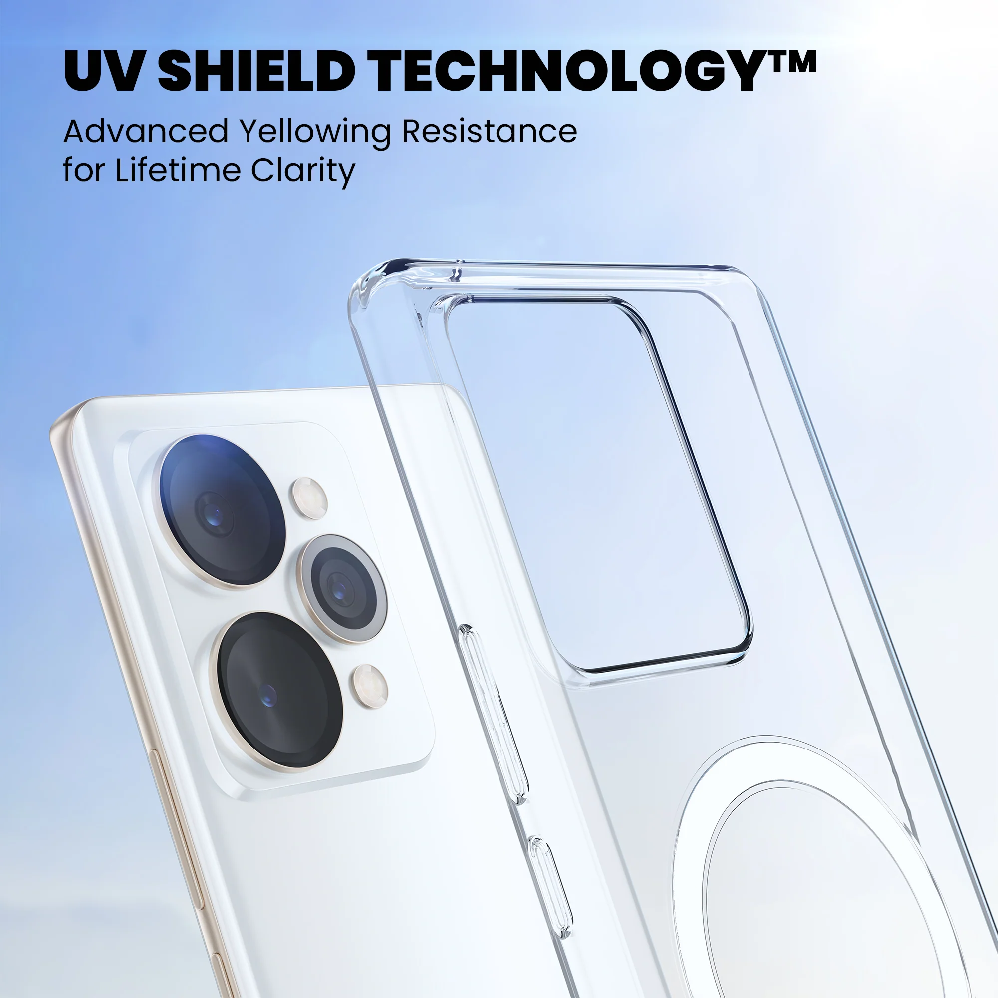 Anti-Yellow Magsafe Clear Case - Realme 8i - Image 3