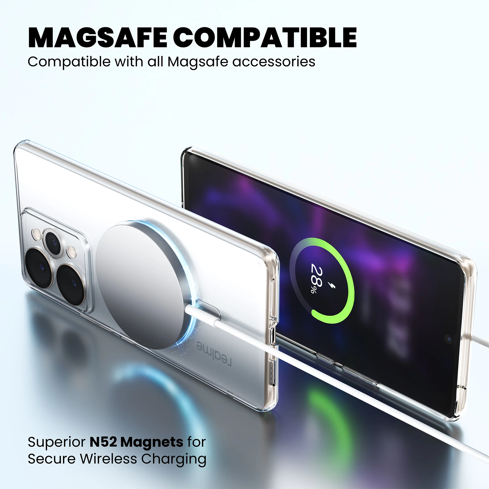 Anti-Yellow Magsafe Clear Case - Realme 9 Pro 5G - Image 8