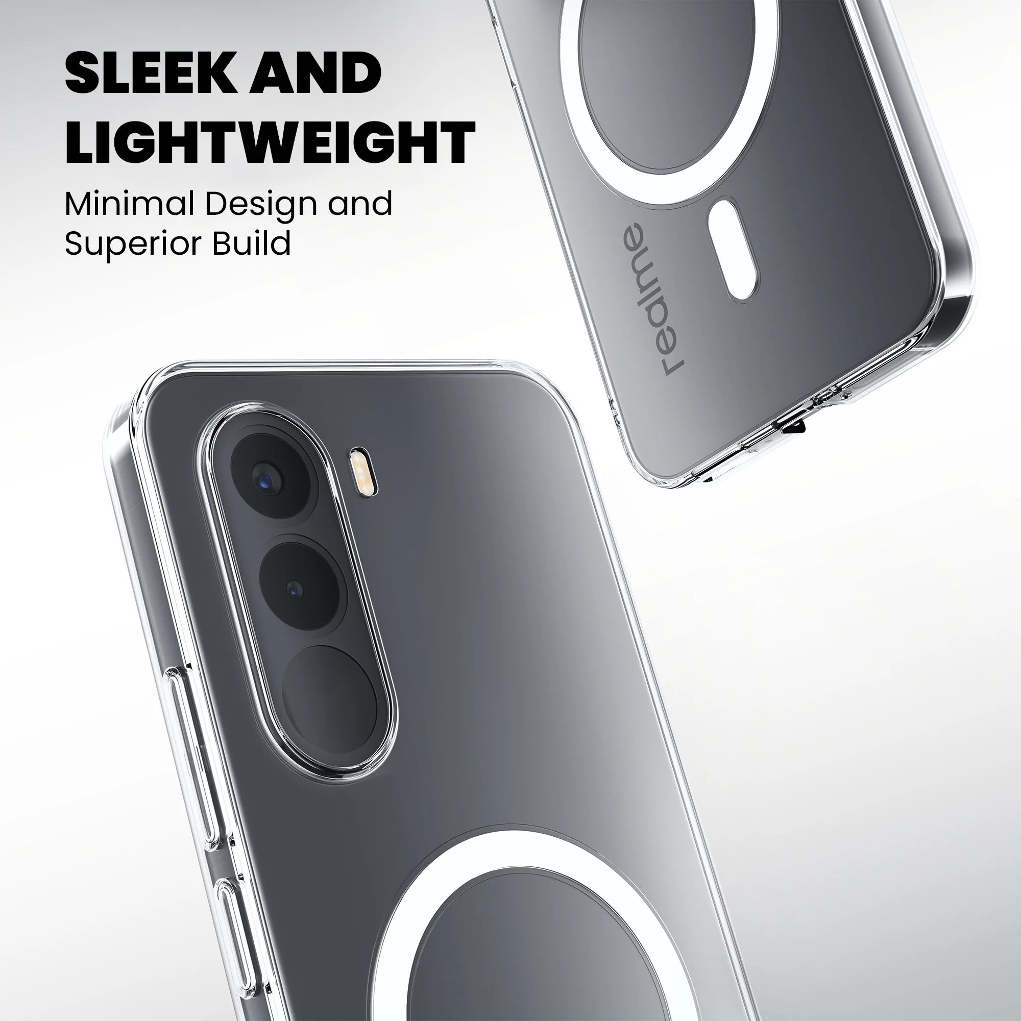Anti-Yellow Magsafe Clear Case - Realme C30 - Image 2
