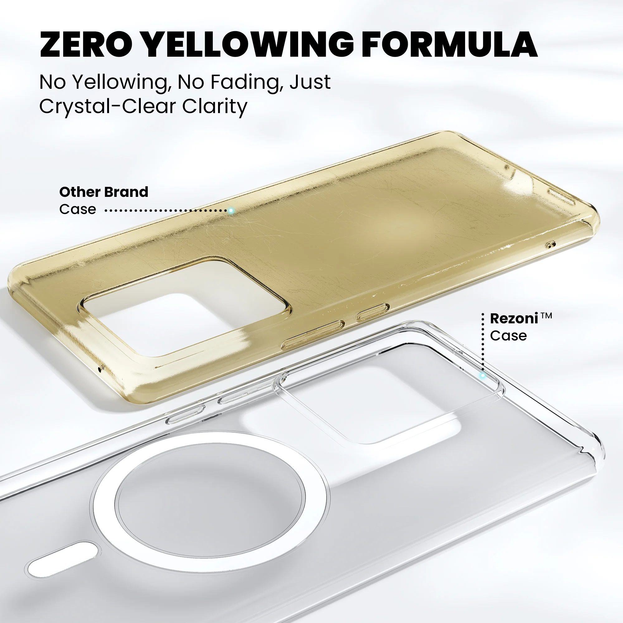 Anti-Yellow Magsafe Clear Case - Realme C55 - Image 4