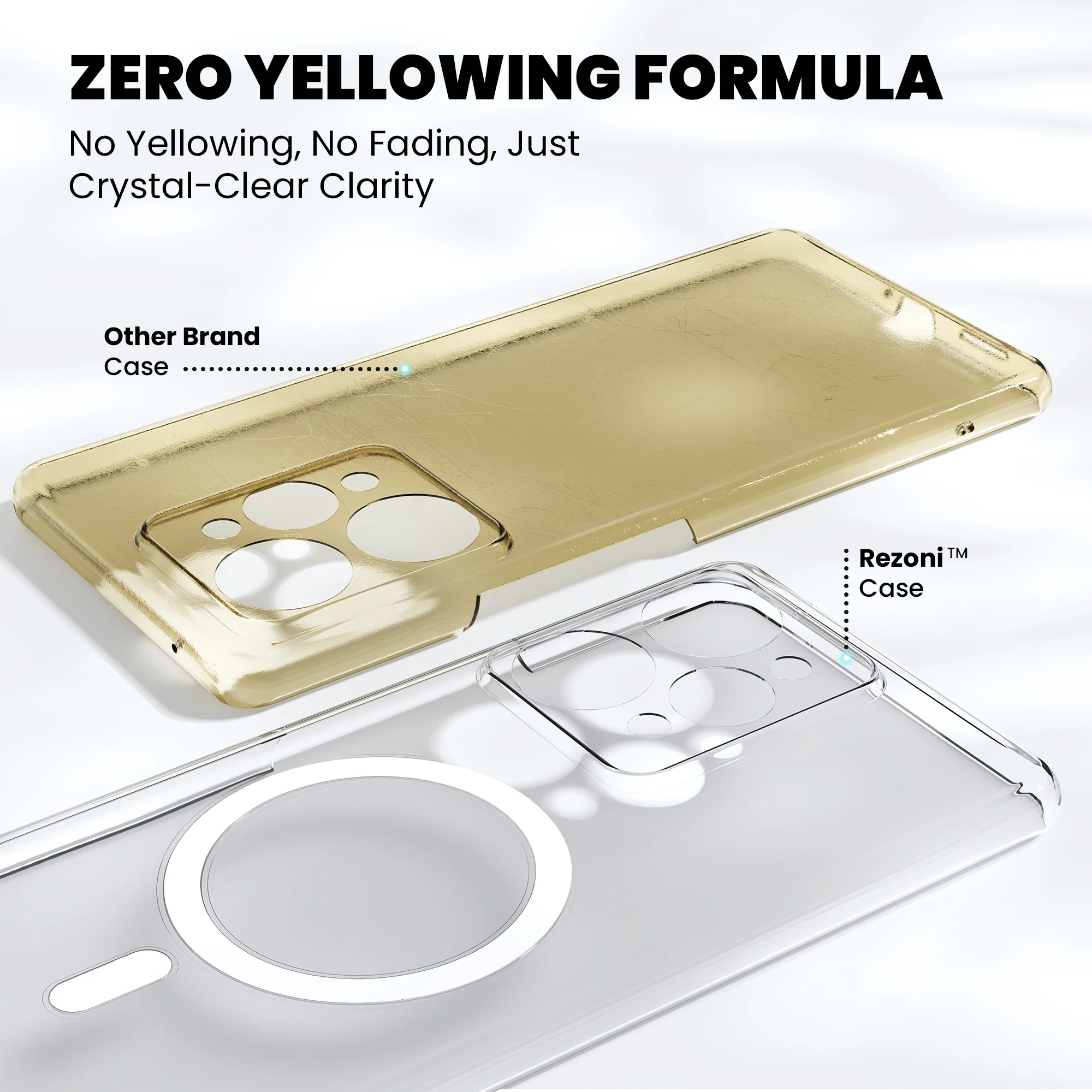 Anti-Yellow Magsafe Clear Case - Realme C61 - Image 4