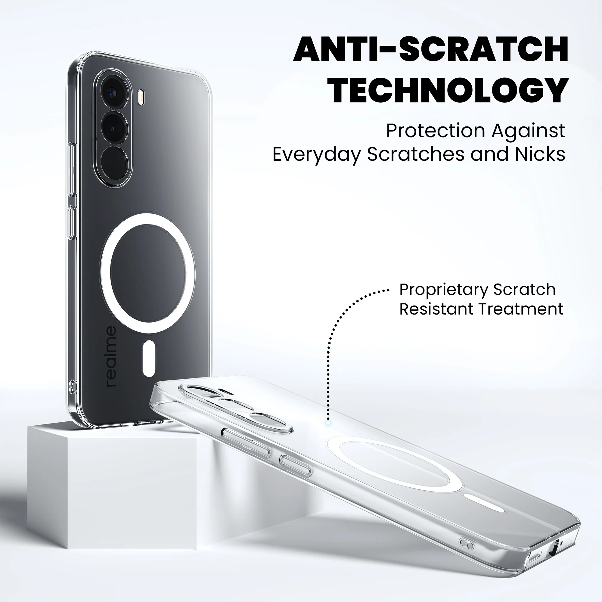Anti-Yellow Magsafe Clear Case - Realme C67 4G - Image 7