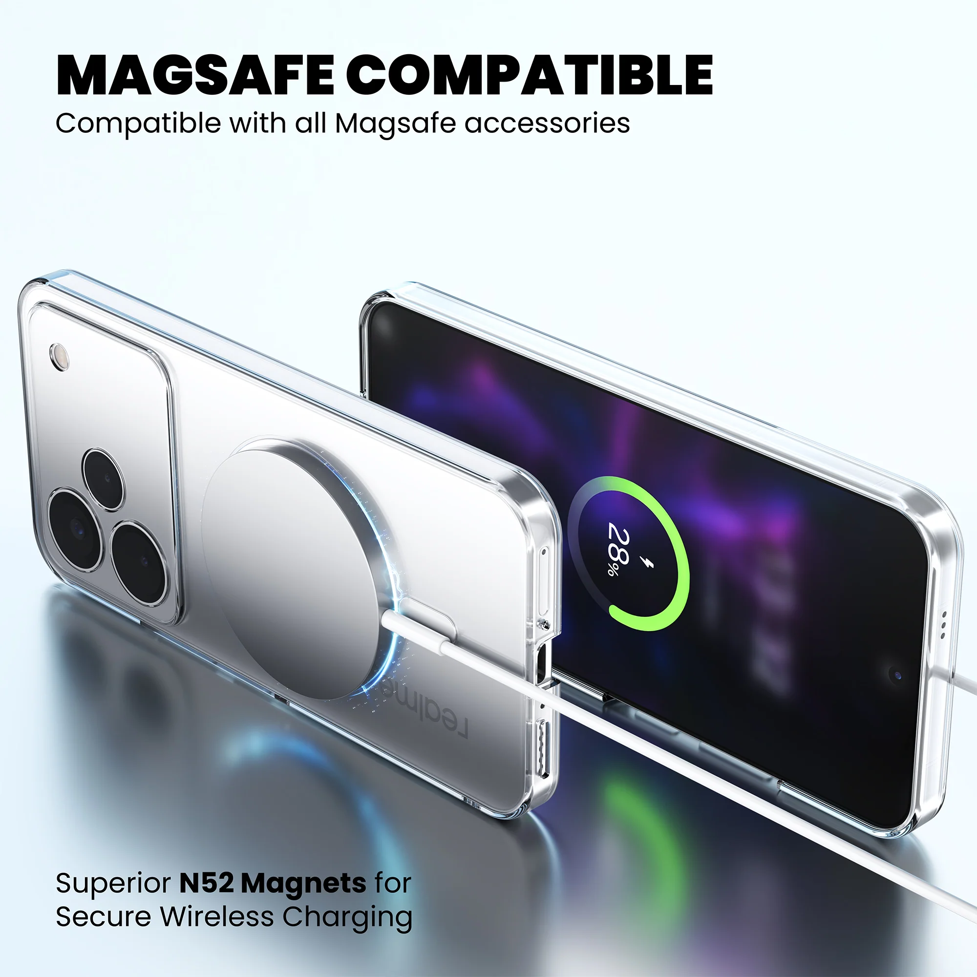 Anti-Yellow Magsafe Clear Case - Realme GT 6T - Image 8