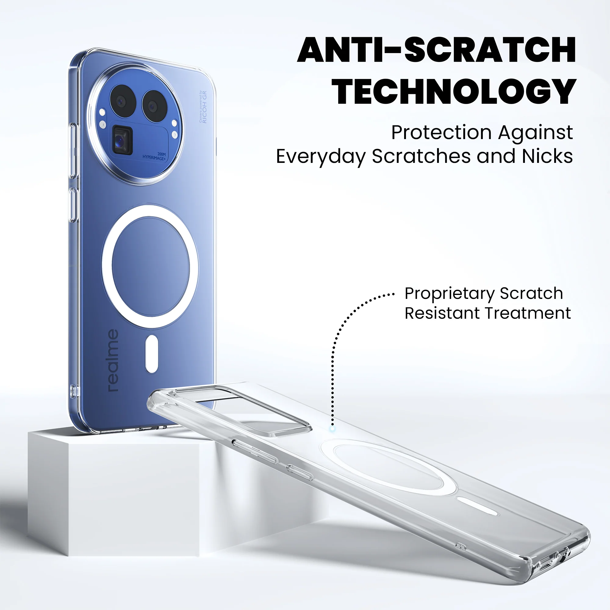 Anti-Yellow Magsafe Clear Case - Realme - Image 7