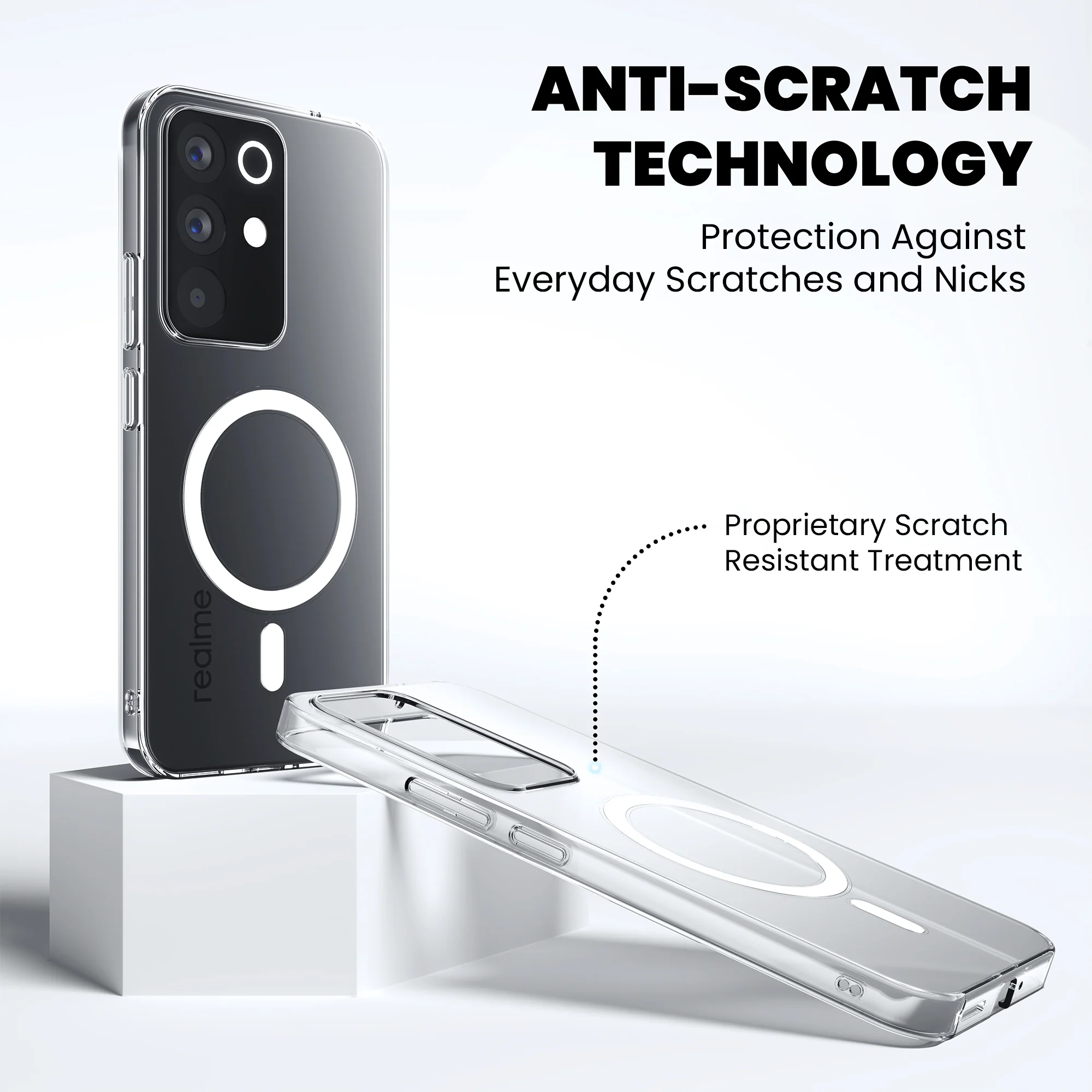 Anti-Yellow Magsafe Clear Case - Realme Narzo 80 Lite 5G - Image 7