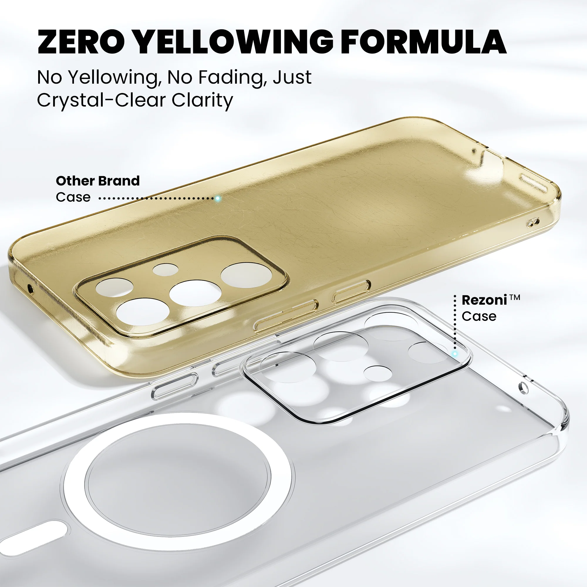 Anti-Yellow Magsafe Clear Case - Realme Narzo 80x 5G - Image 4