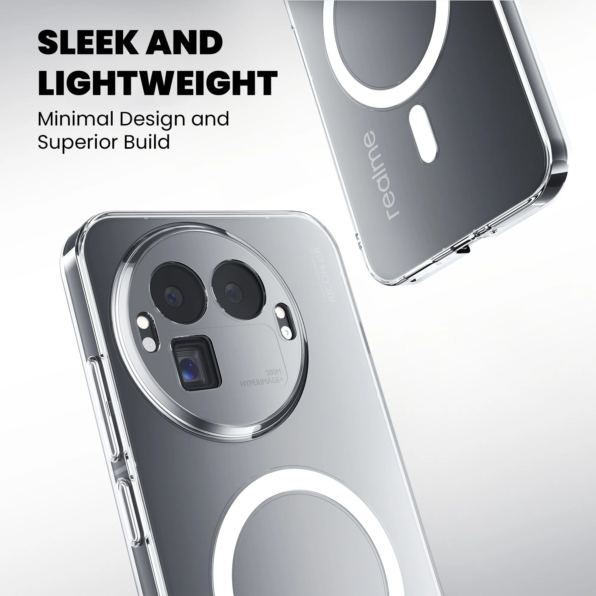 Anti-Yellow Magsafe Clear Case - Realme Narzo N65 5G - Image 2