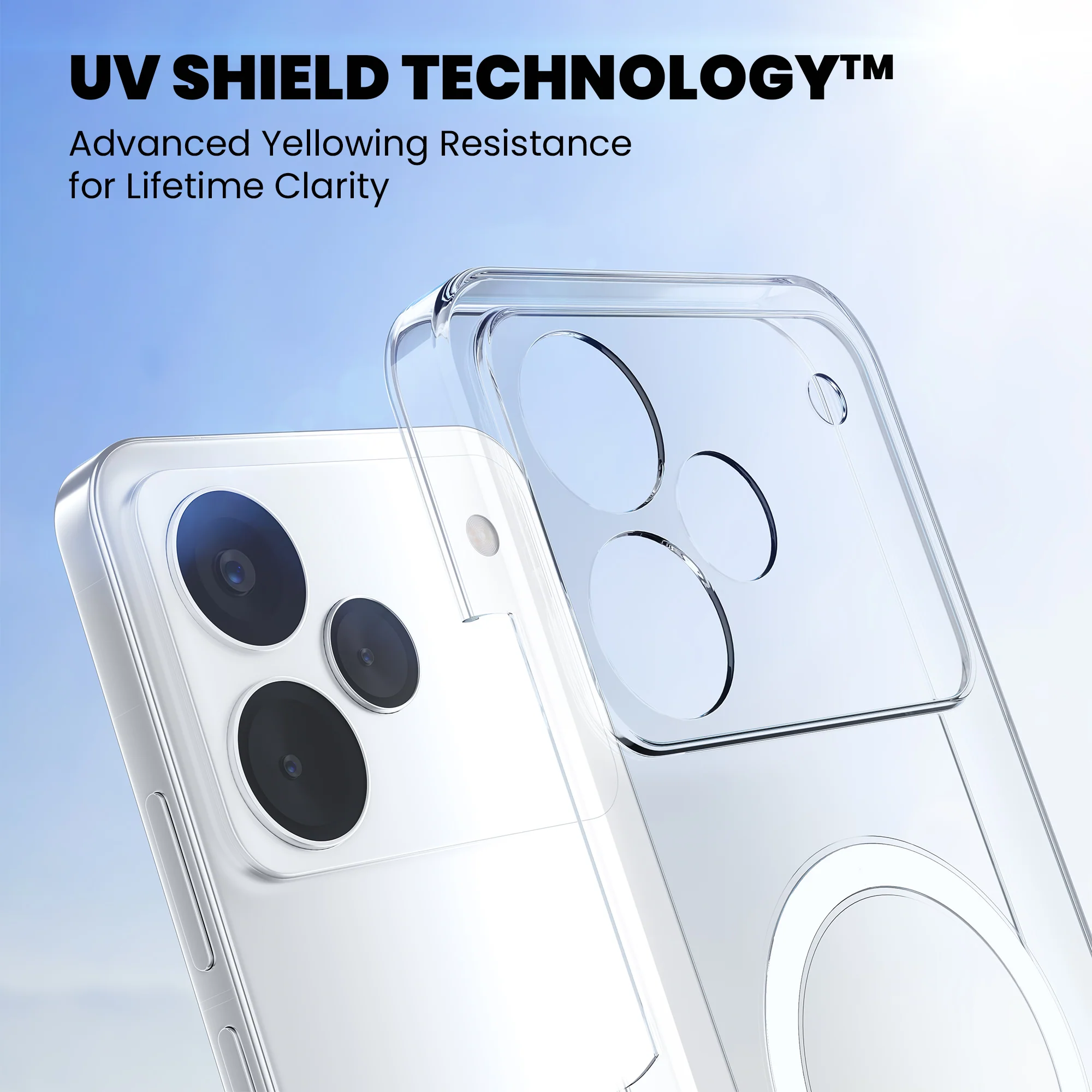 Anti-Yellow Magsafe Clear Case - Realme P4 Pro 5G - Image 3