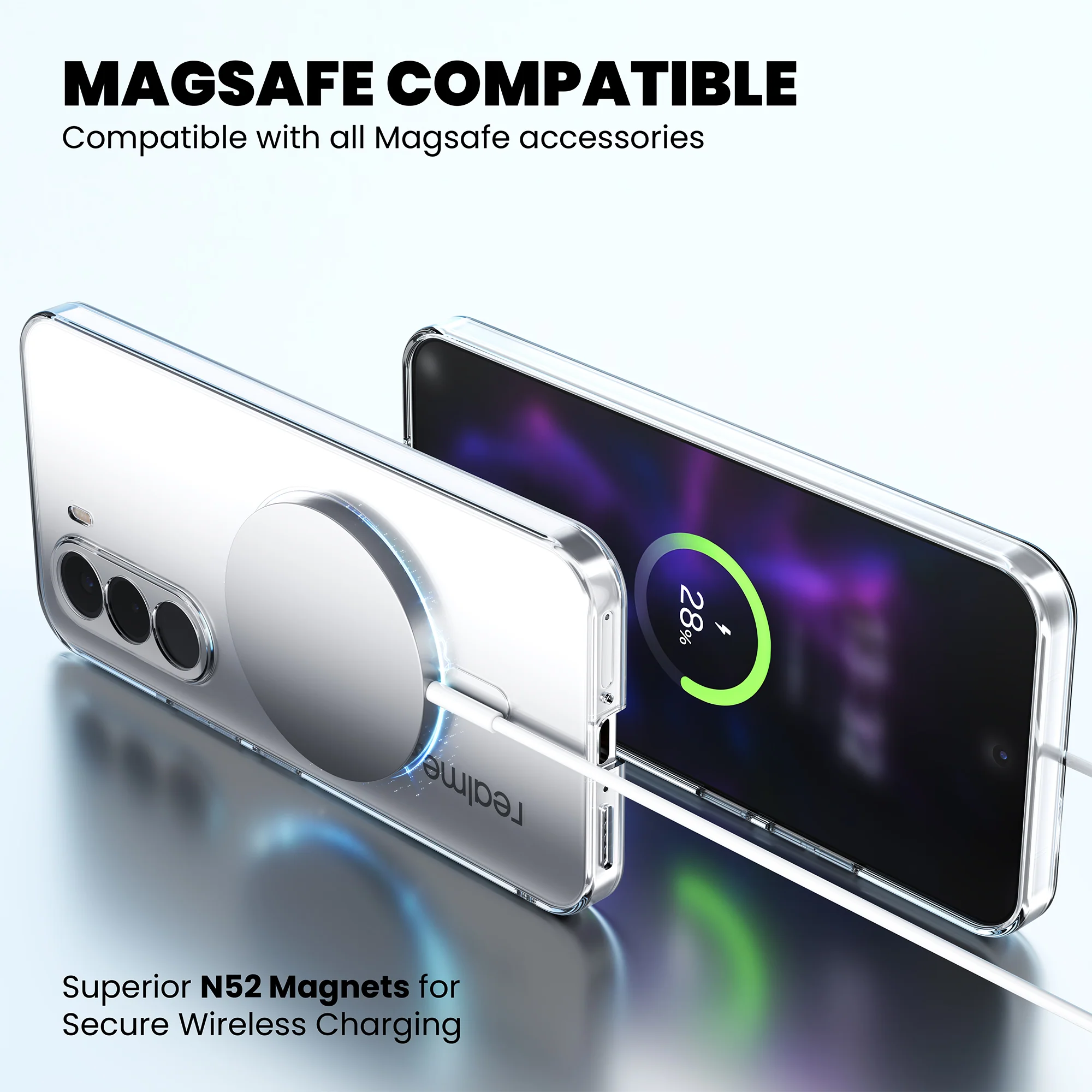 Anti-Yellow Magsafe Clear Case - Realme P4x - Image 8