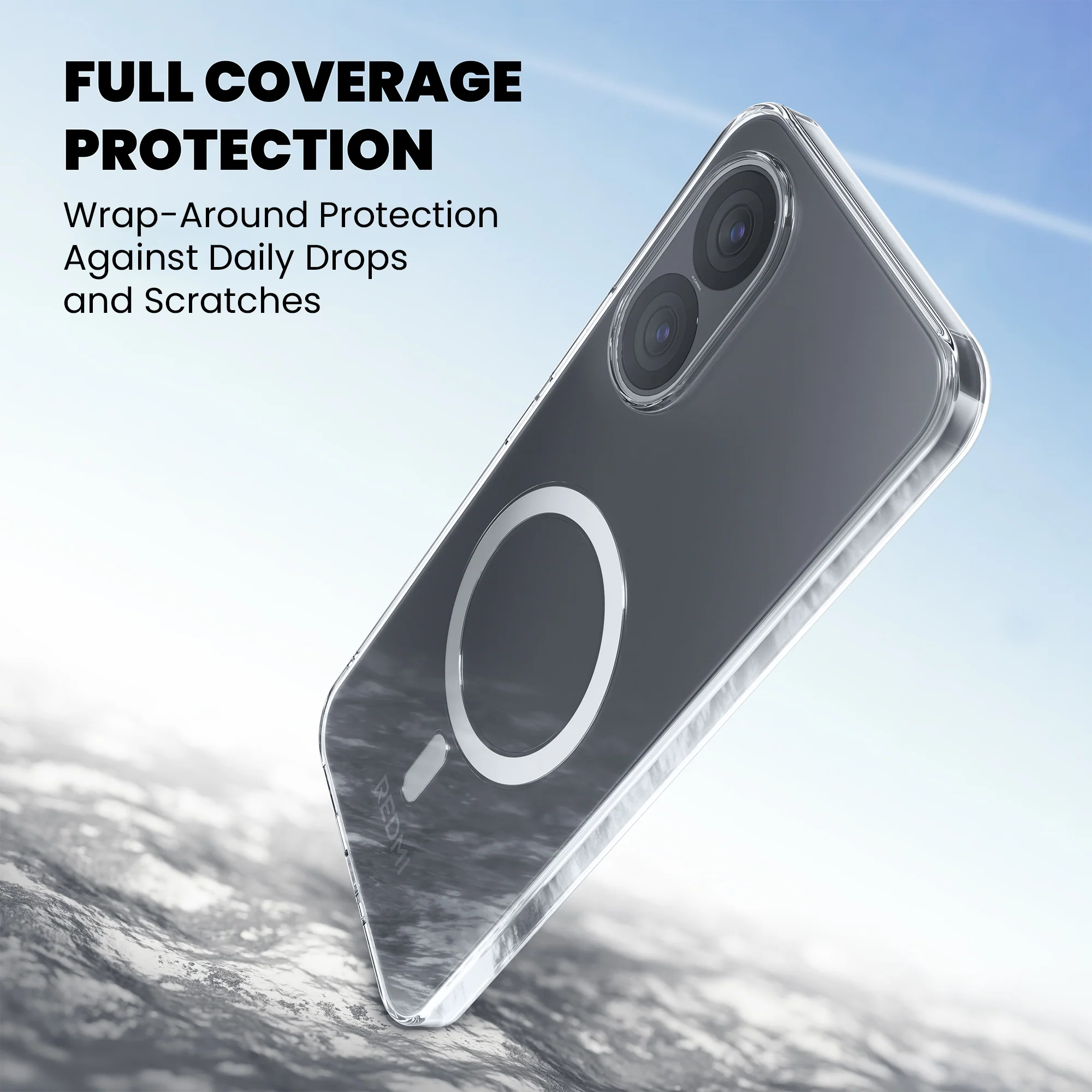 Anti-Yellow Magsafe Clear Case - Redmi 8A Dual - Image 5