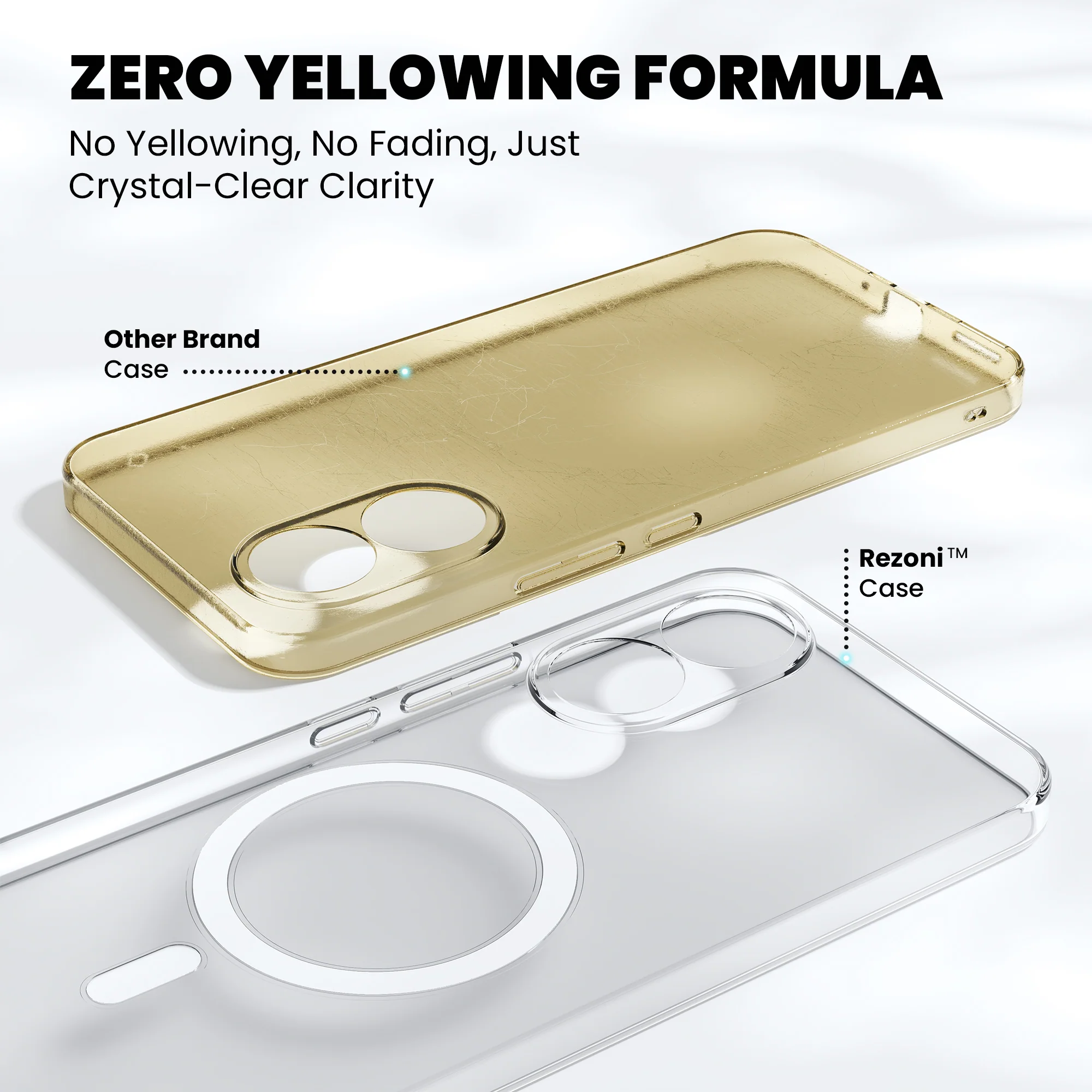 Anti-Yellow Magsafe Clear Case - Redmi 9 Prime - Image 4