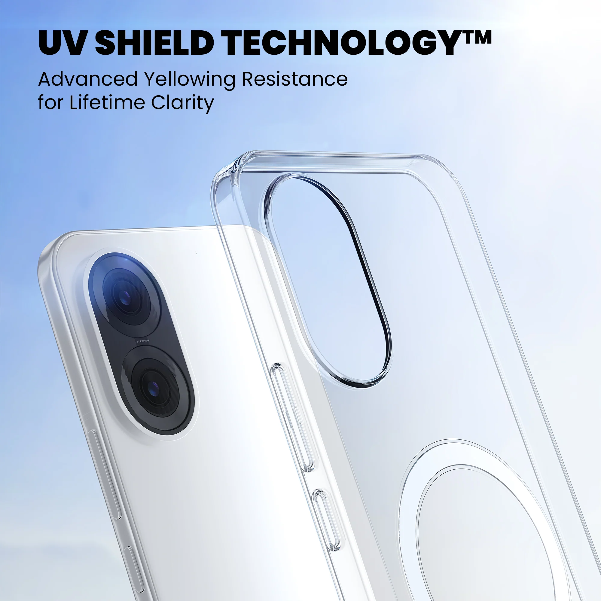 Anti-Yellow Magsafe Clear Case - Redmi A1 - Image 3