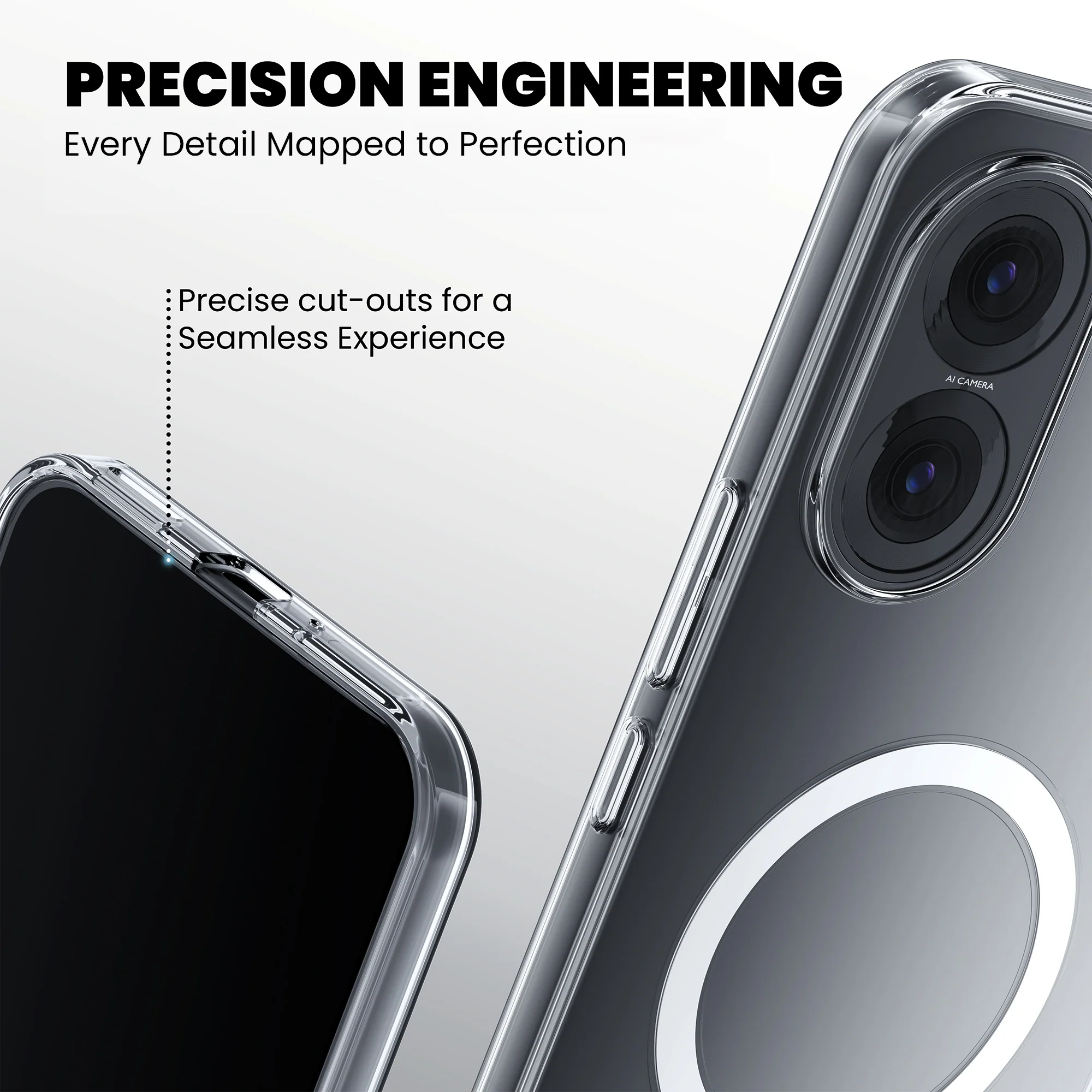 Anti-Yellow Magsafe Clear Case - Redmi A2 Plus - Image 9