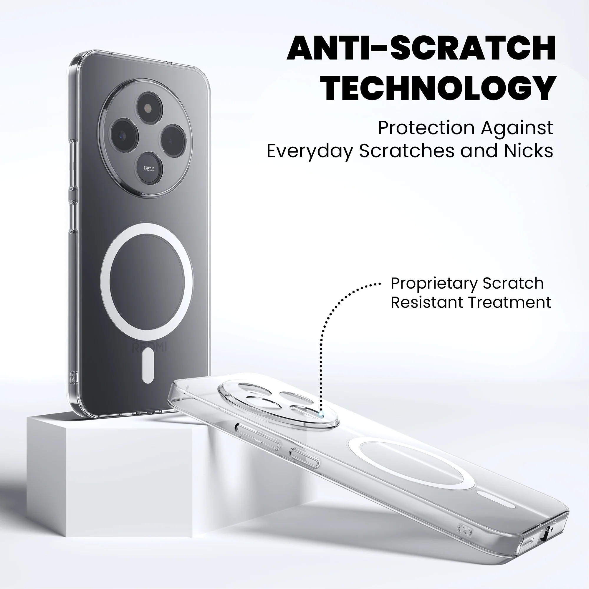 Anti-Yellow Magsafe Clear Case - Redmi A3 - Image 7
