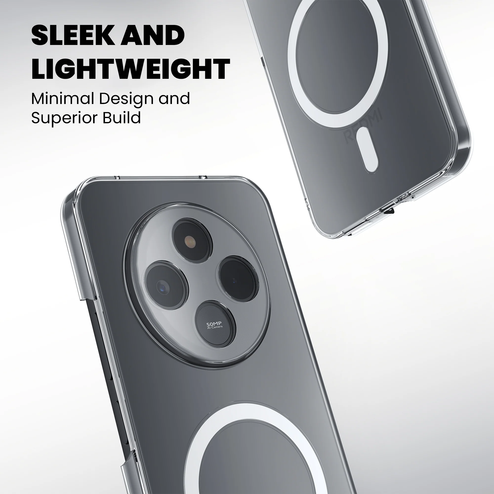 Anti-Yellow Magsafe Clear Case - Redmi A3x - Image 2