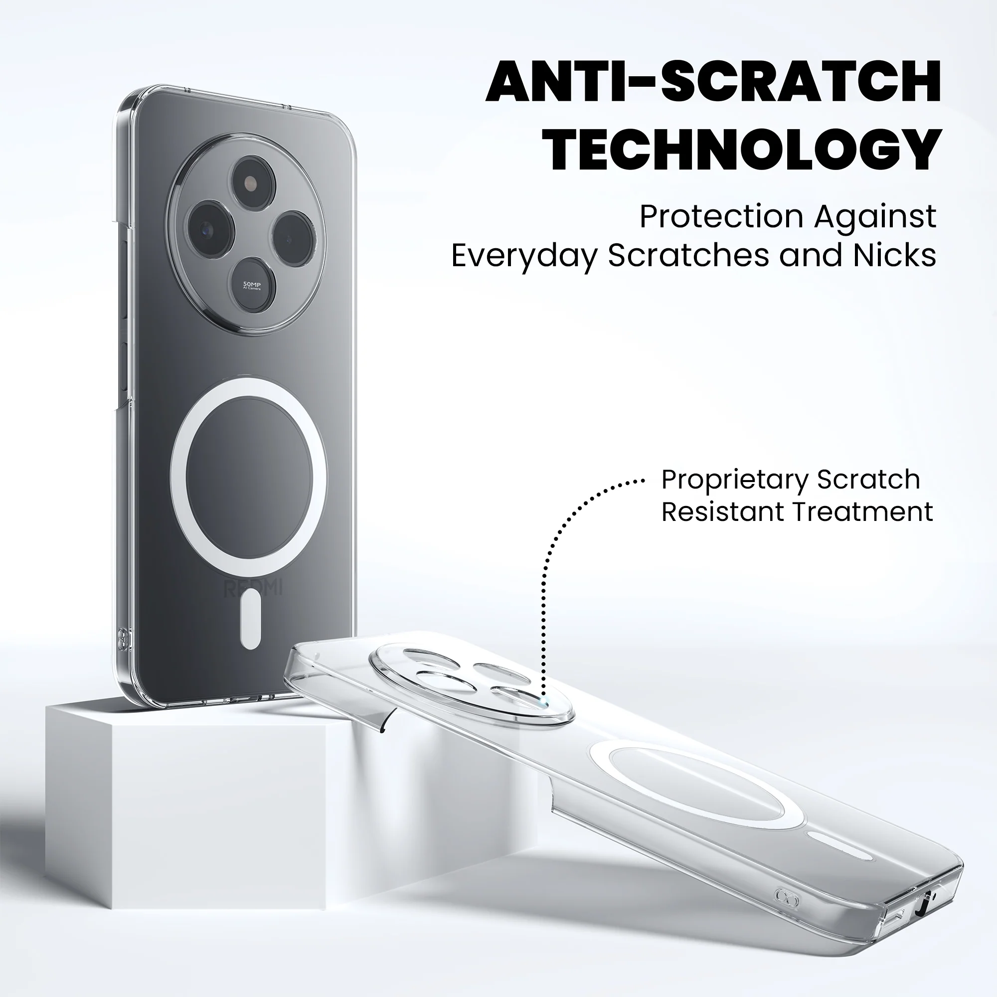 Anti-Yellow Magsafe Clear Case - Redmi A3x - Image 7