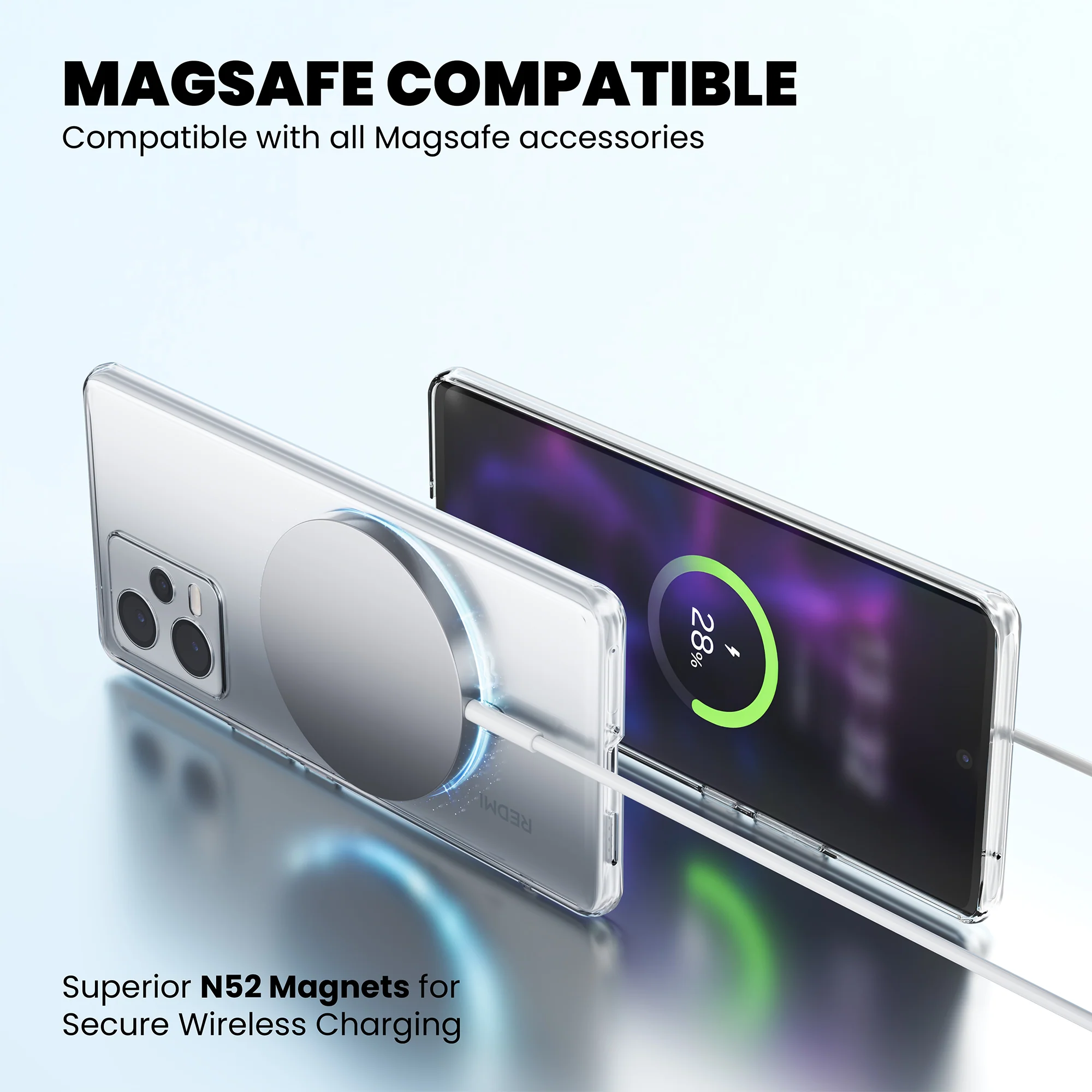 Anti-Yellow Magsafe Clear Case - Redmi Note 11 Pro - Image 8