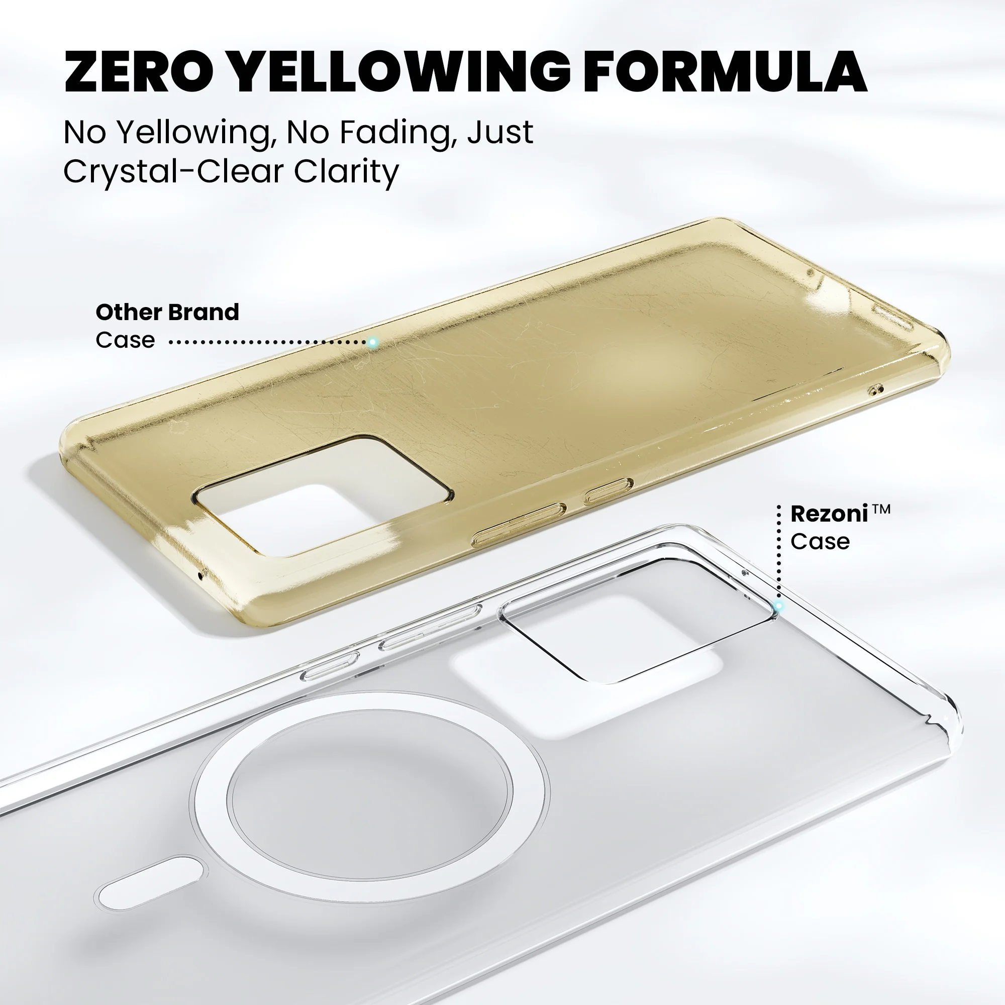 Anti-Yellow Magsafe Clear Case - Redmi Note 11T 5G - Image 4