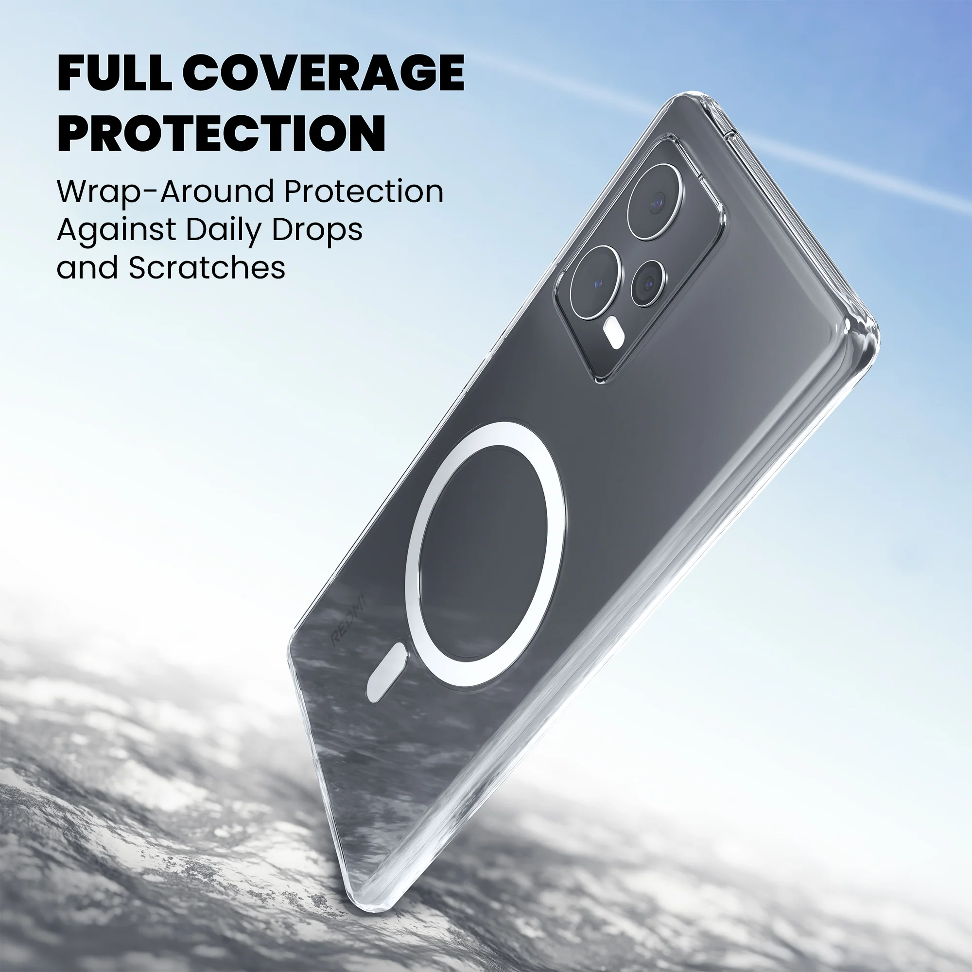 Anti-Yellow Magsafe Clear Case - Redmi Note 11T 5G - Image 5