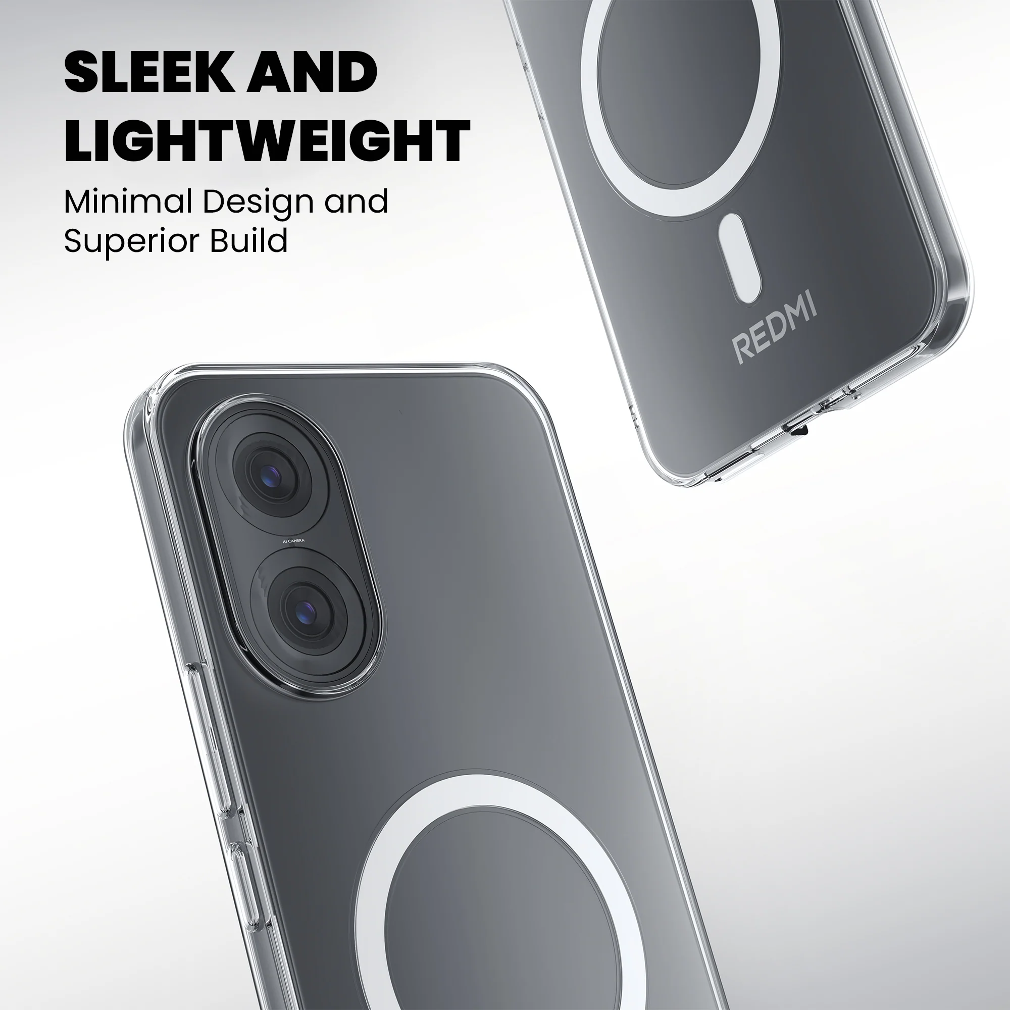 Anti-Yellow Magsafe Clear Case - Redmi Note 8 Pro - Image 2