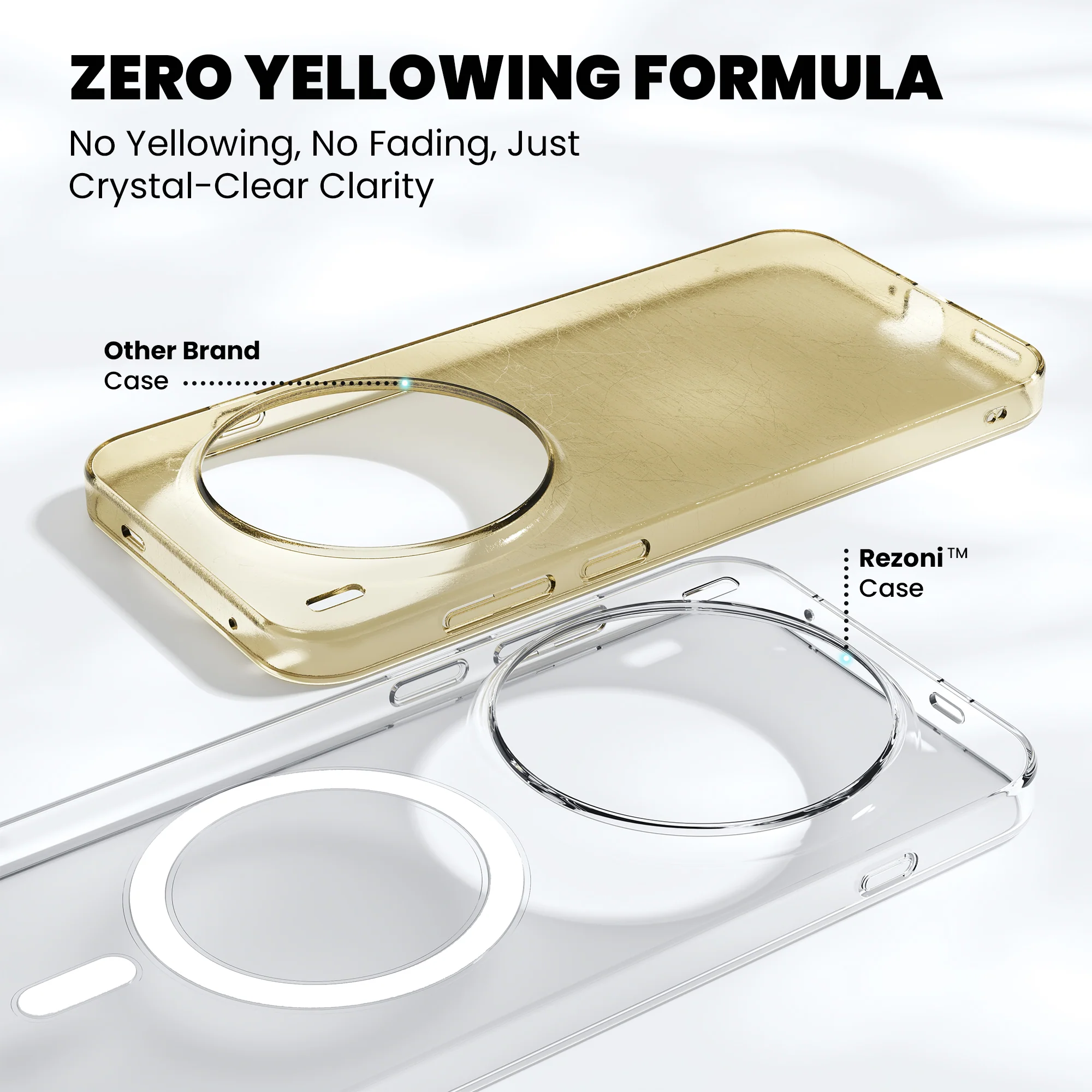 Anti-Yellow Magsafe Clear Case - Vivo T3 Pro 5G - Image 4