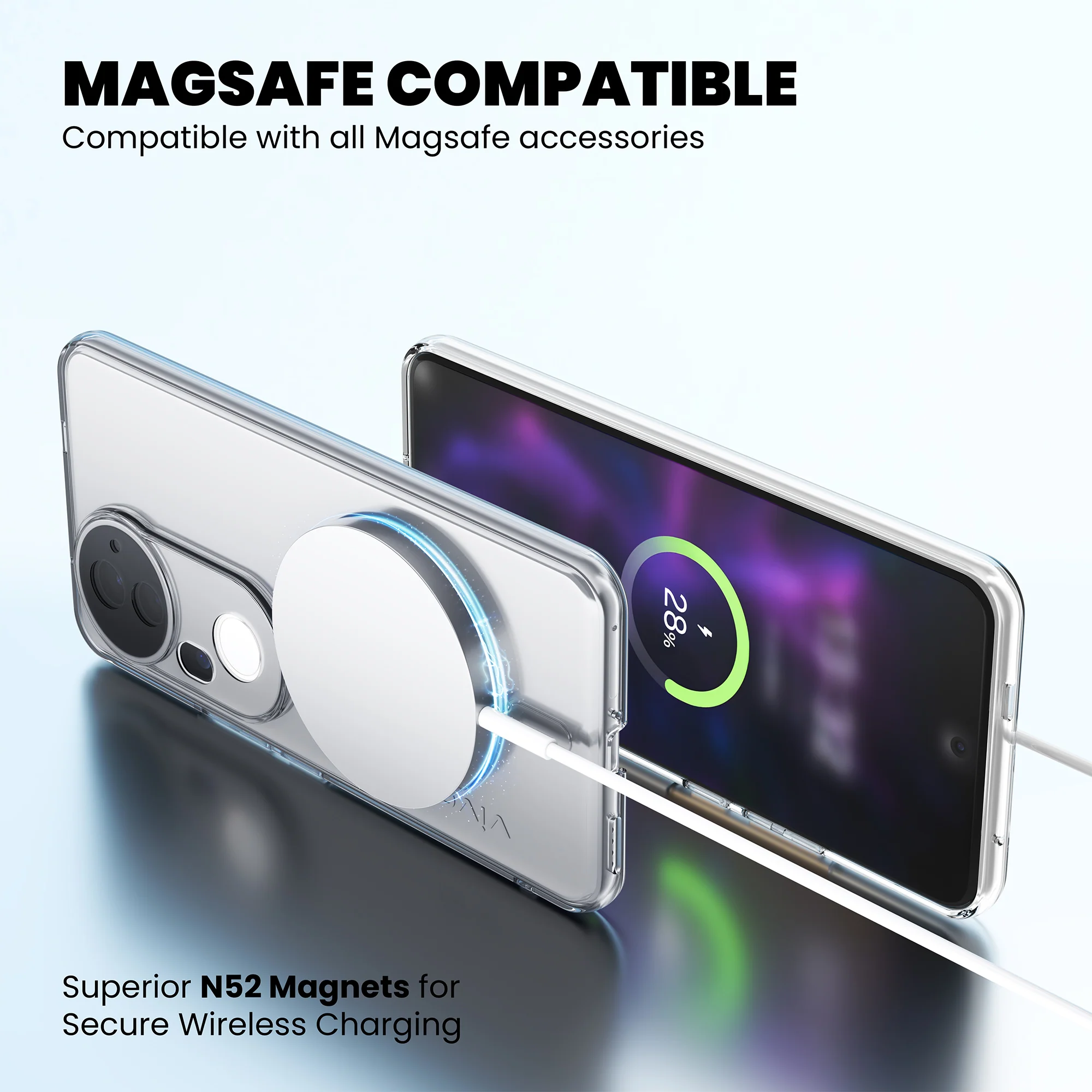Anti-Yellow Magsafe Clear Case - Vivo T3 Ultra - Image 8