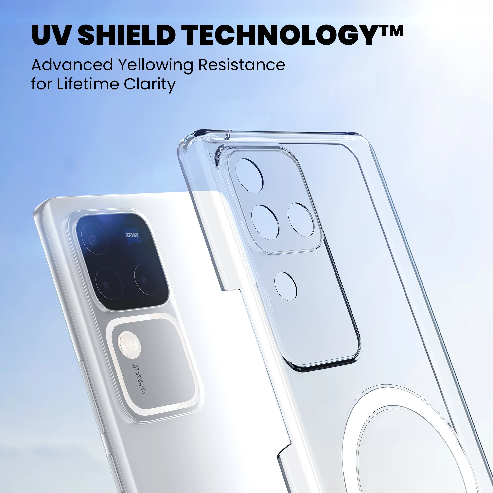 Anti-Yellow Magsafe Clear Case - Vivo V20 Pro - Image 3