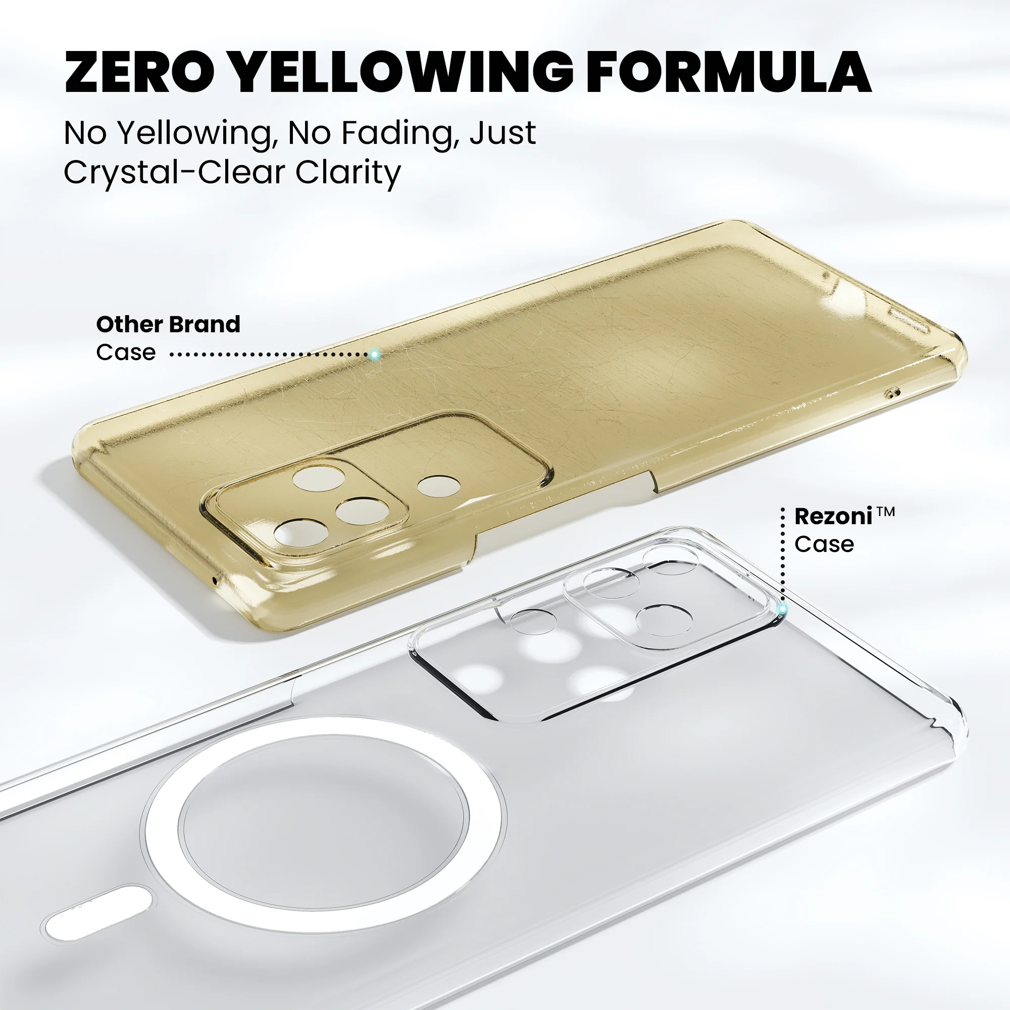 Anti-Yellow Magsafe Clear Case - Vivo V20 Pro - Image 4