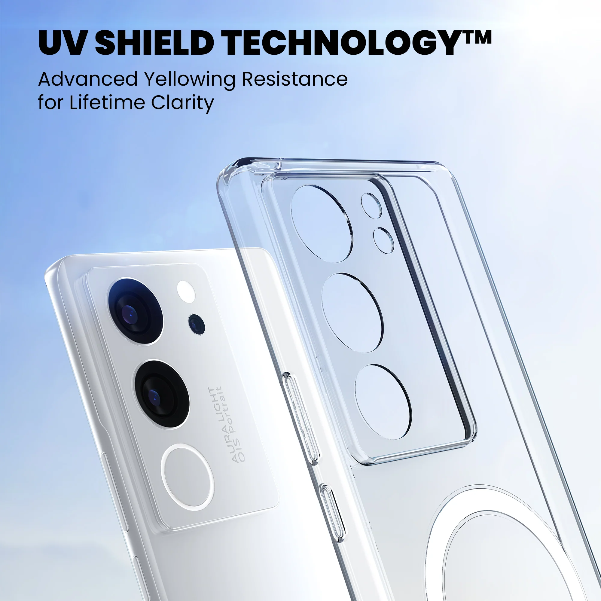 Anti-Yellow Magsafe Clear Case - Vivo V23 - Image 3