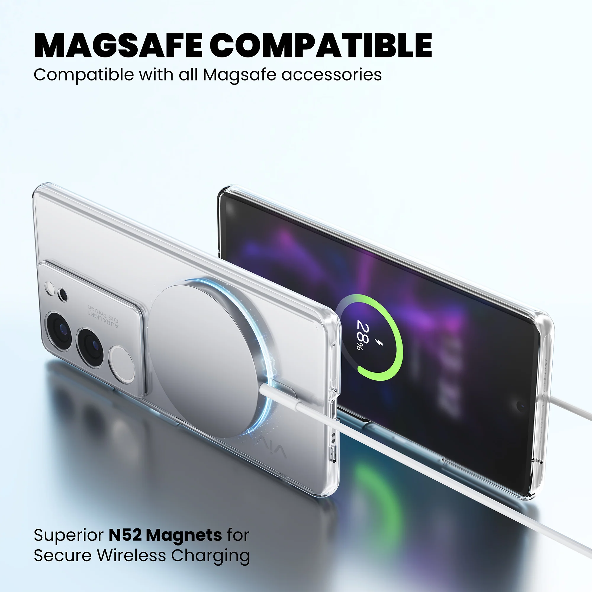 Anti-Yellow Magsafe Clear Case - Vivo V29 Pro - Image 8