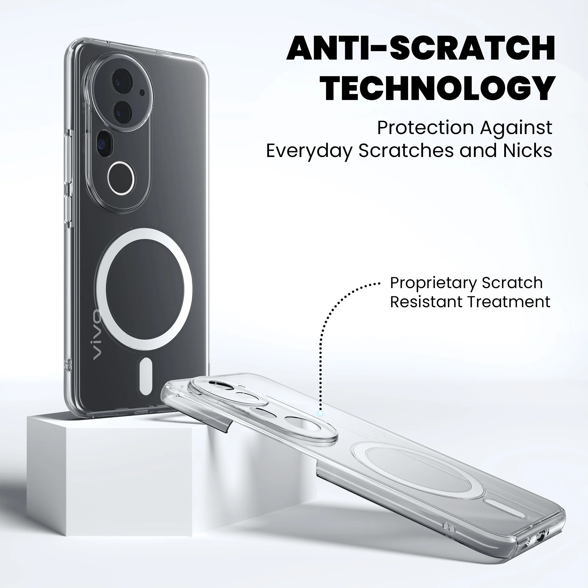 Anti-Yellow Magsafe Clear Case - Vivo V40 Pro - Image 7